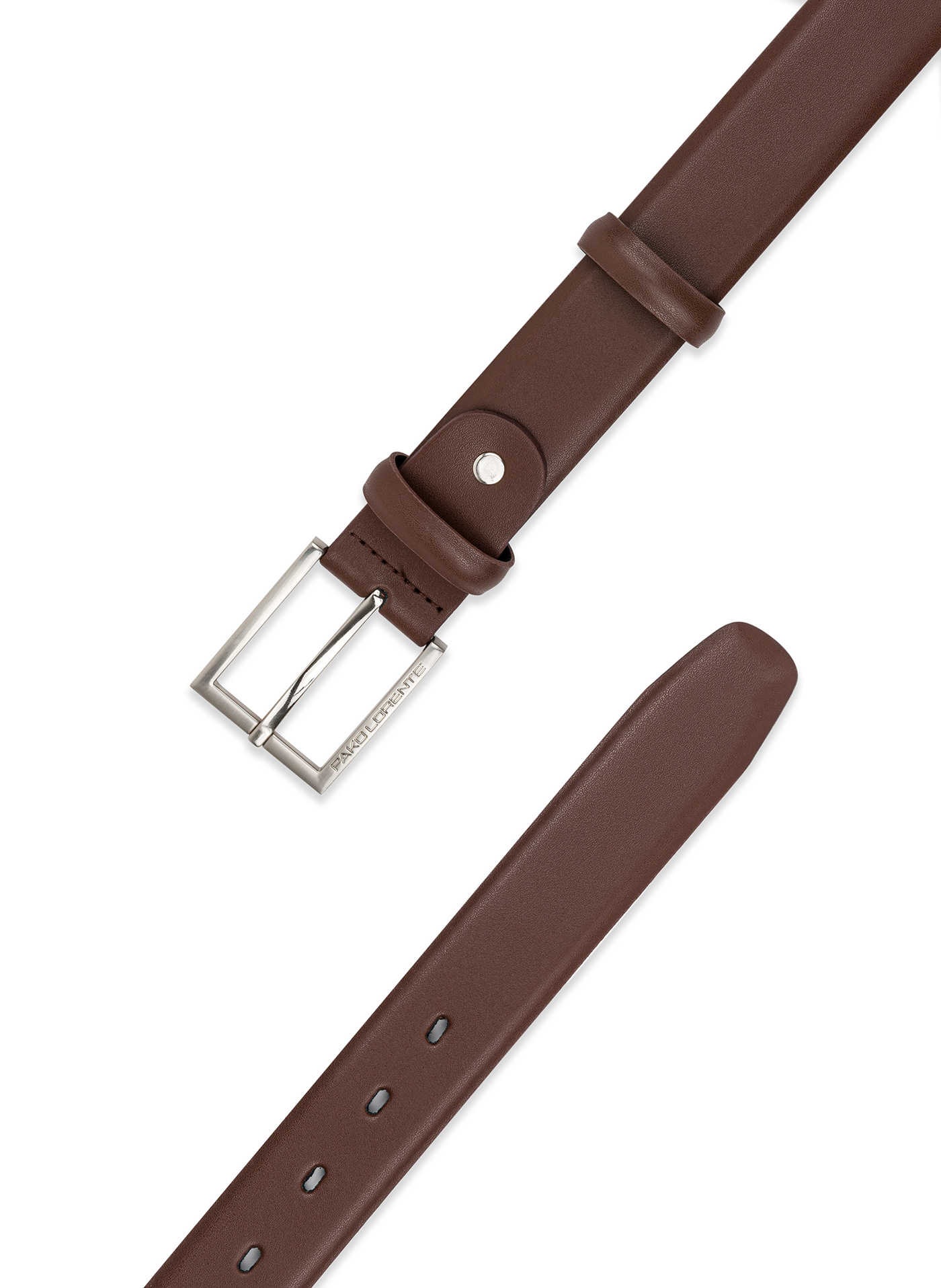 Kamelowy skórzany pasek męski - Pako Lorente