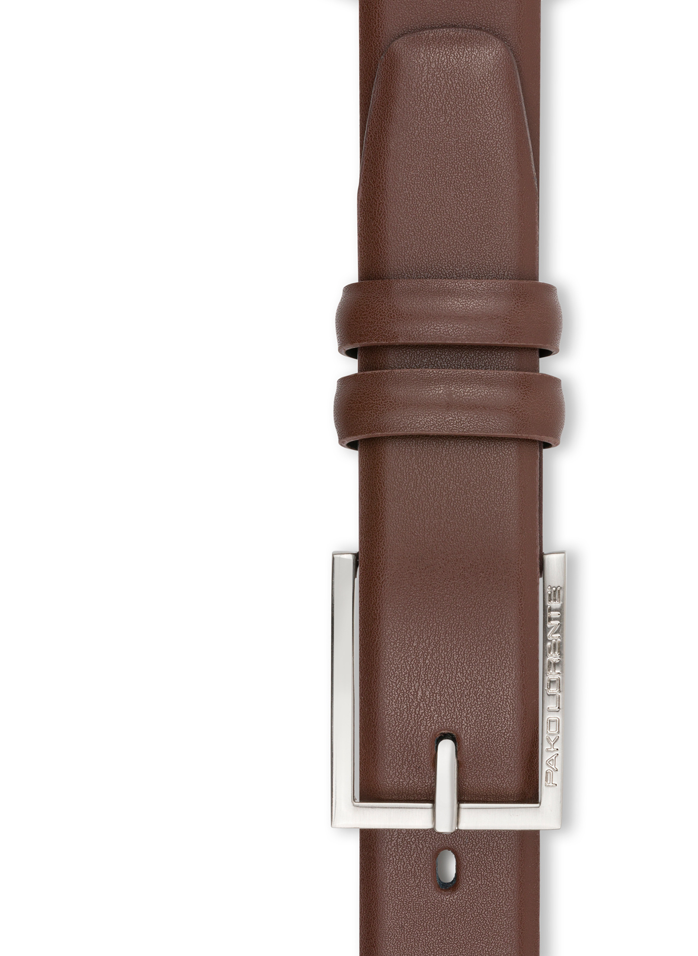 Kamelowy skórzany pasek męski - Pako Lorente