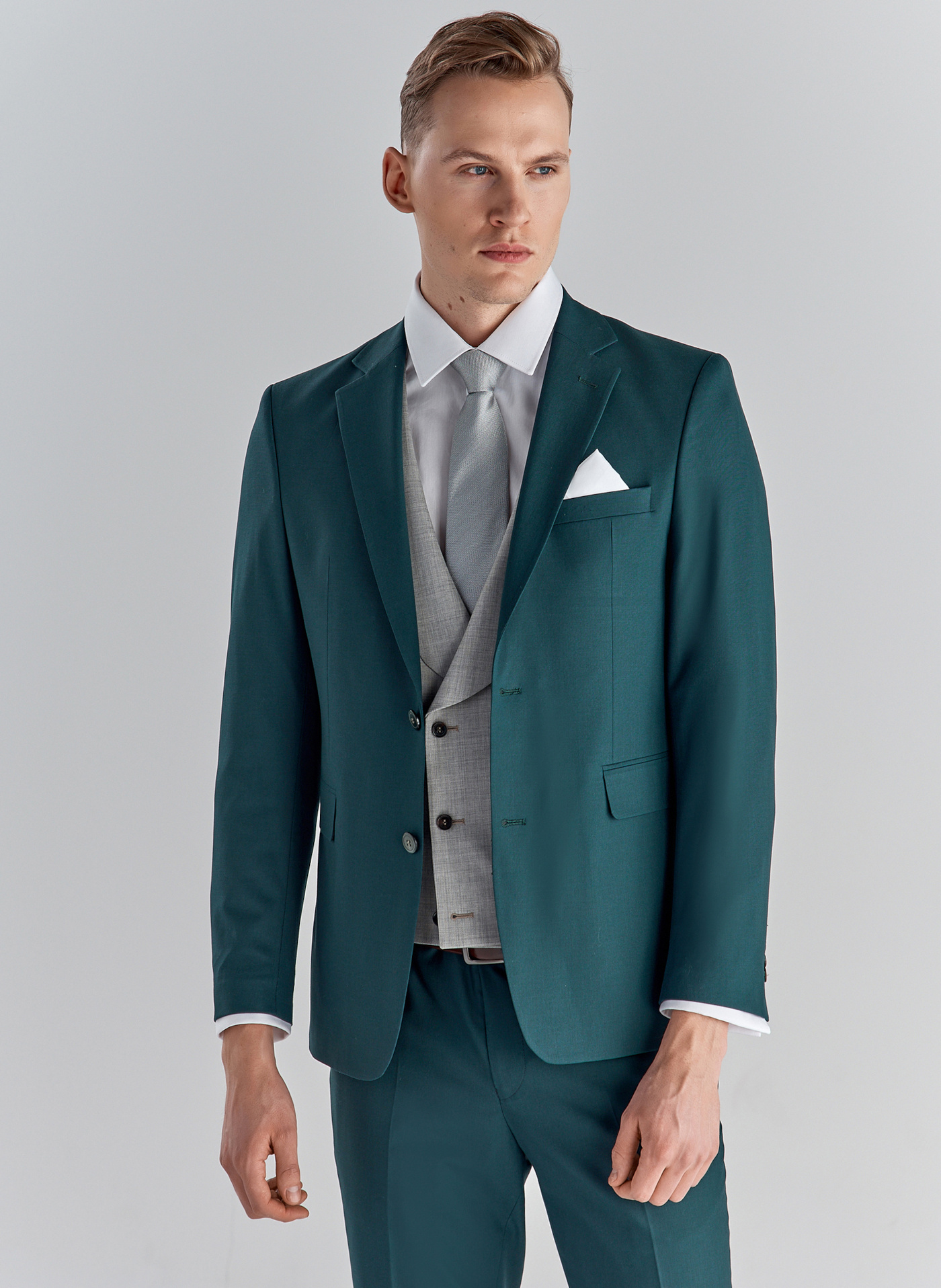 Zielona marynarka garniturowa P22SF-3G-017-Z-S - Pako Lorente