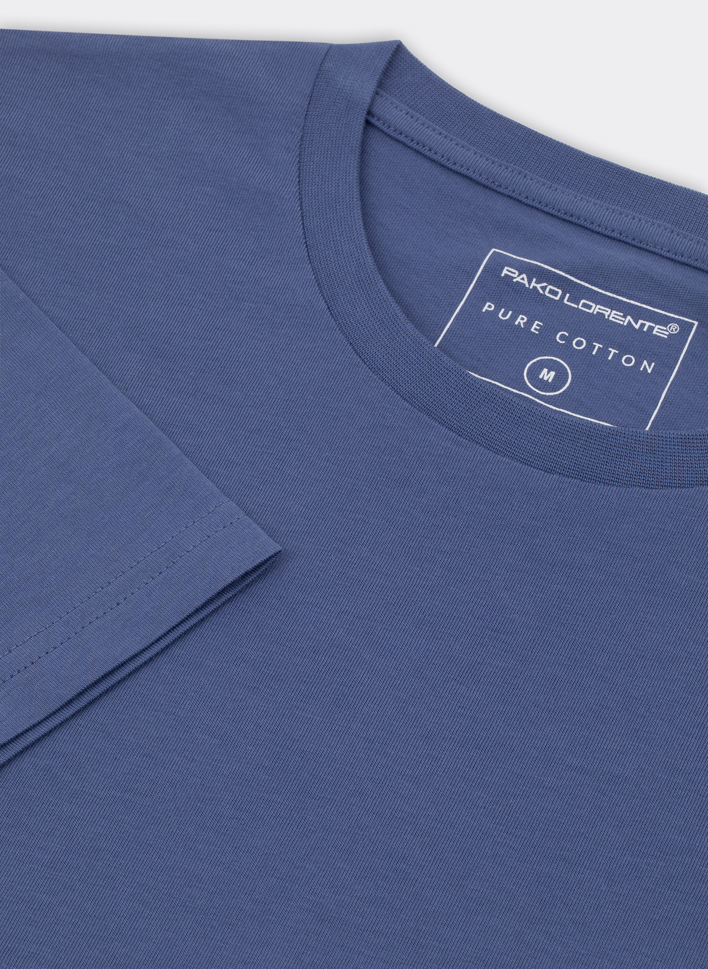 Bawełniany granatowy t-shirt - Pako Lorente