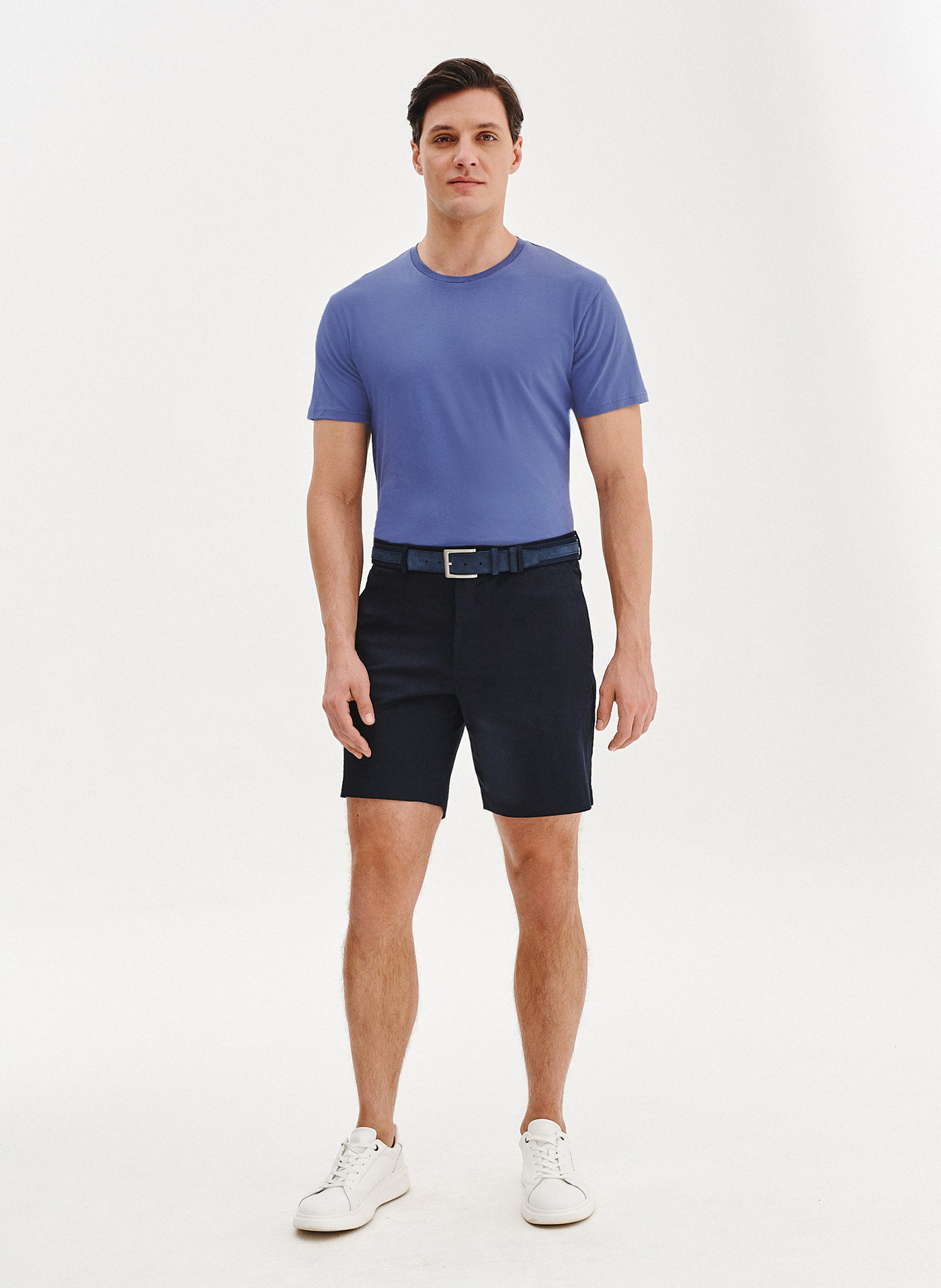 Bawełniany granatowy t-shirt - Pako Lorente