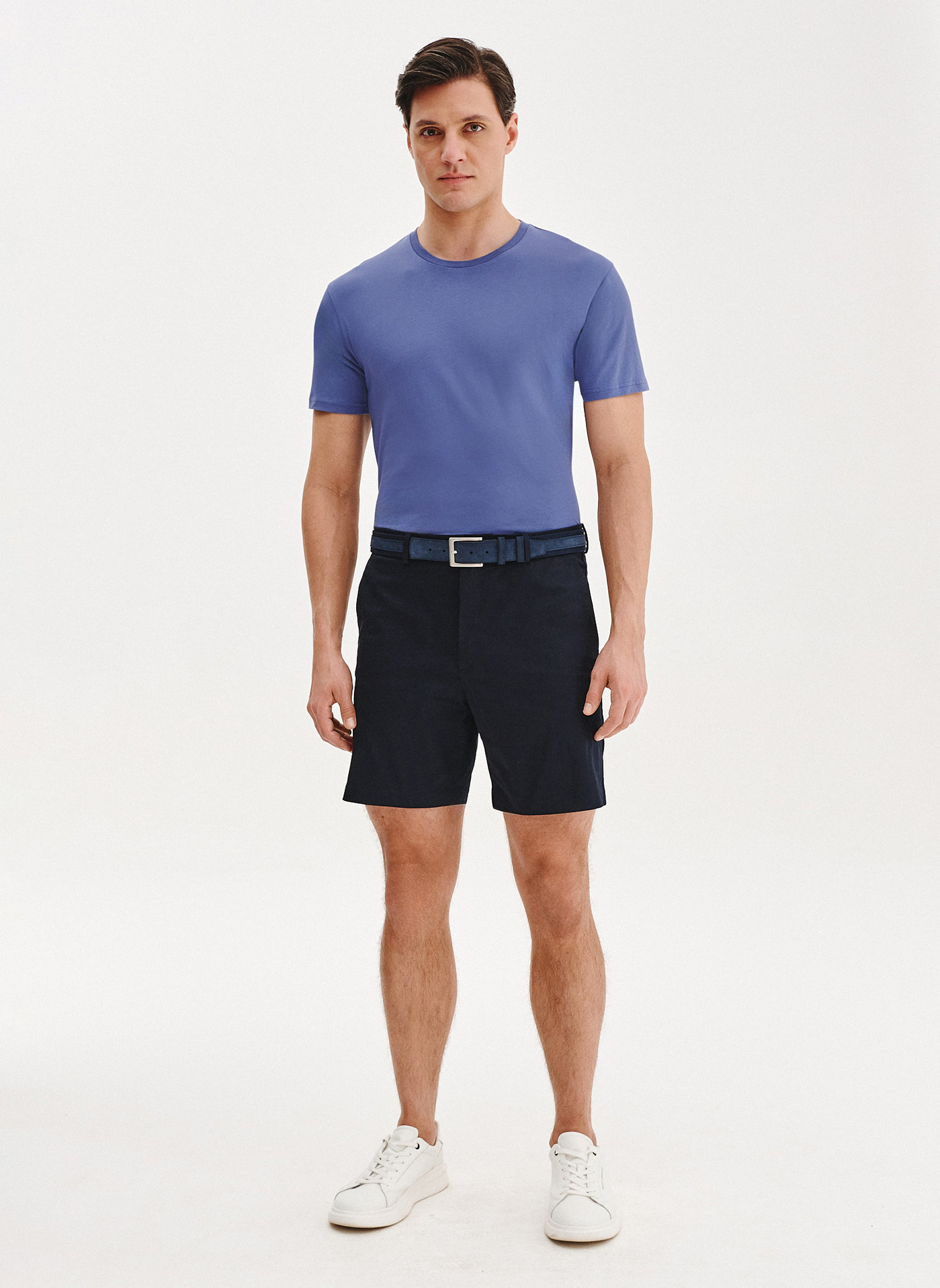 Bawełniany granatowy t-shirt - Pako Lorente