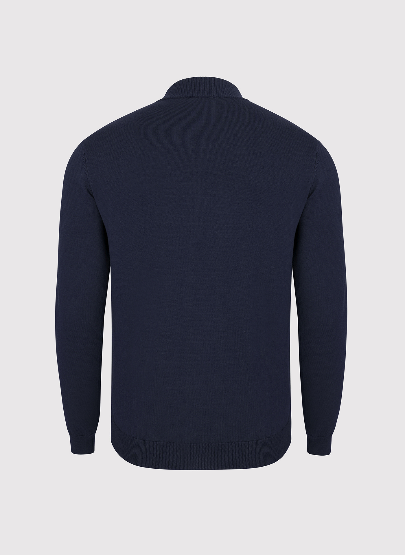 Granatowy gładki półgolf męski - Pako Lorente