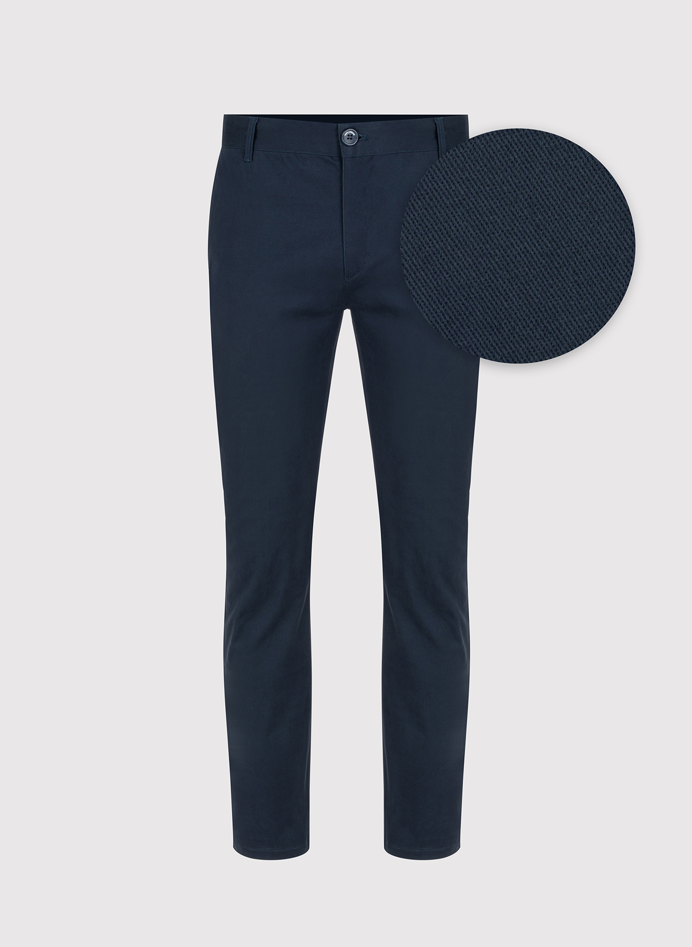 Gładkie spodnie męskie w kolorze granatowym - Pako Lorente