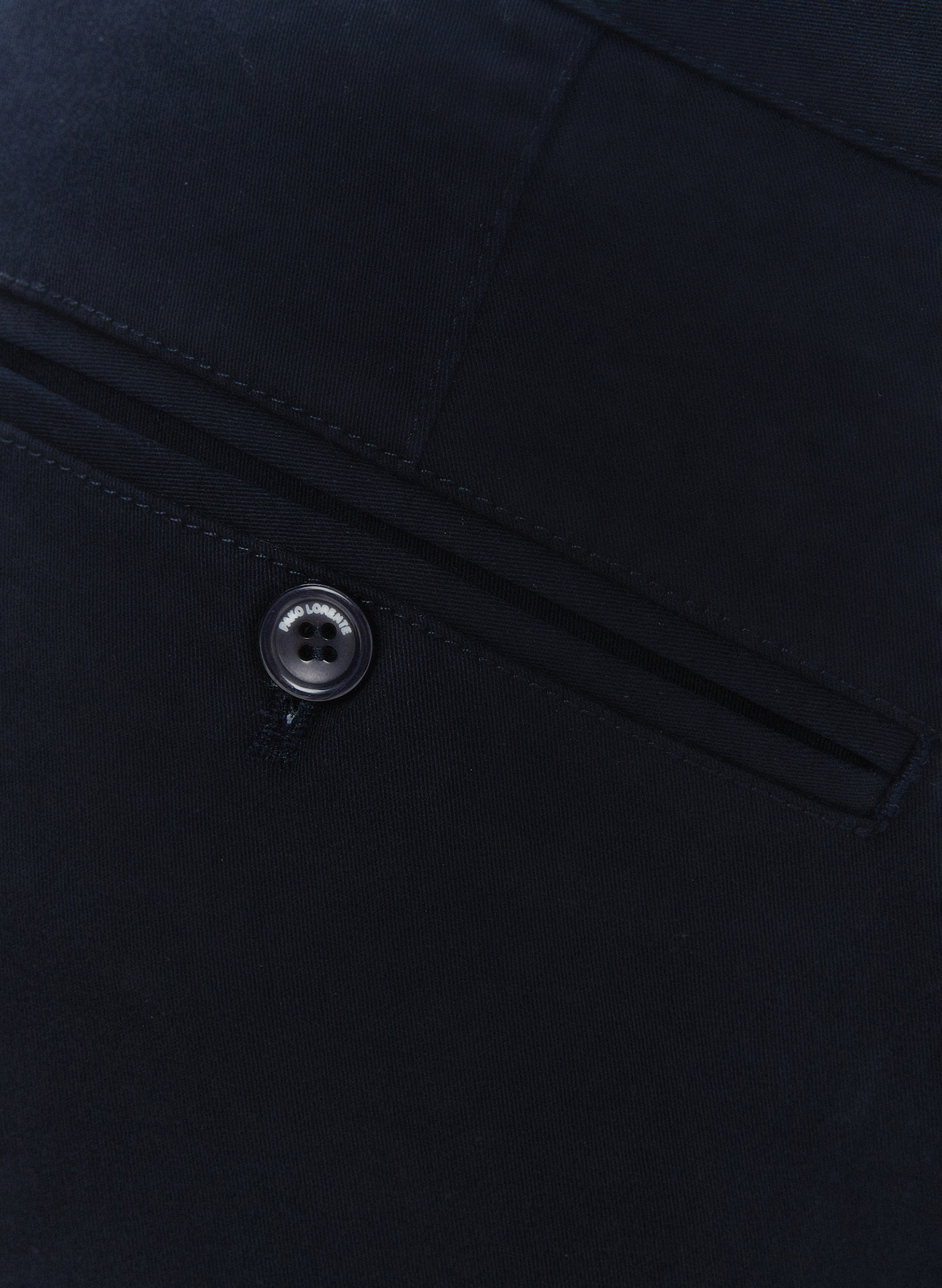 Gładkie spodnie męskie w kolorze granatowym - Pako Lorente