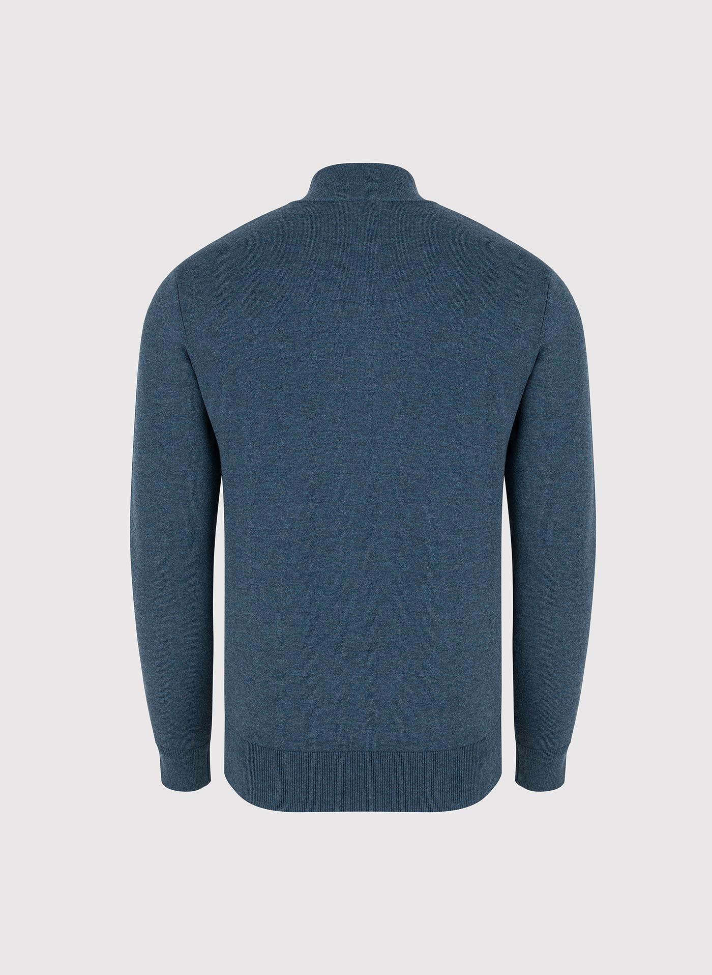 Granatowy sweter z rozpinaną stójką - Pako Lorente