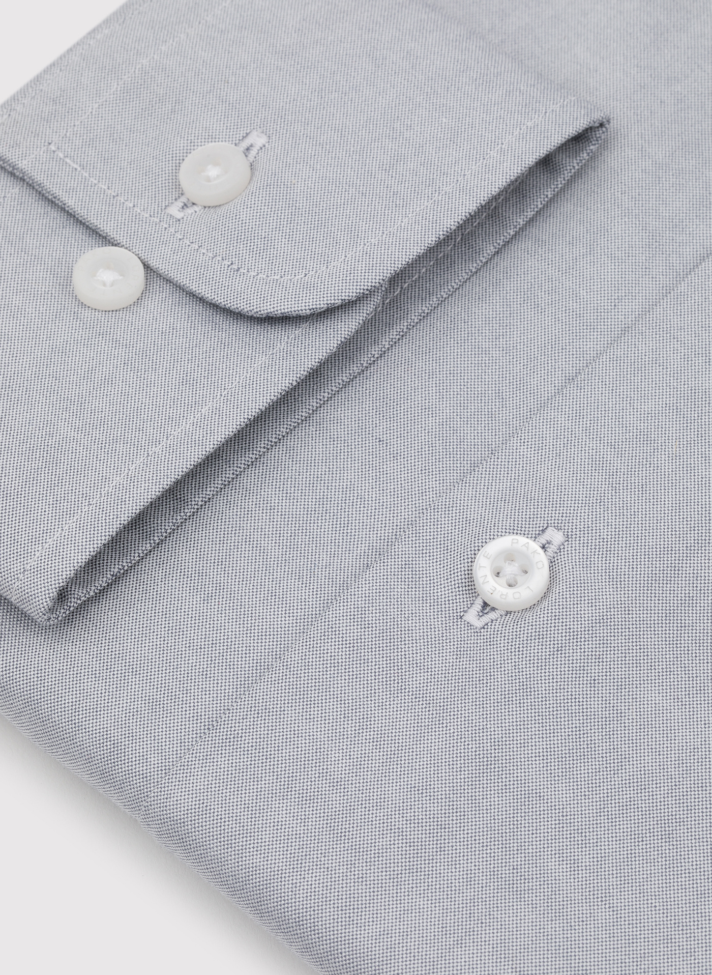 Gładka koszula męska w kolorze szarym - Pako Lorente
