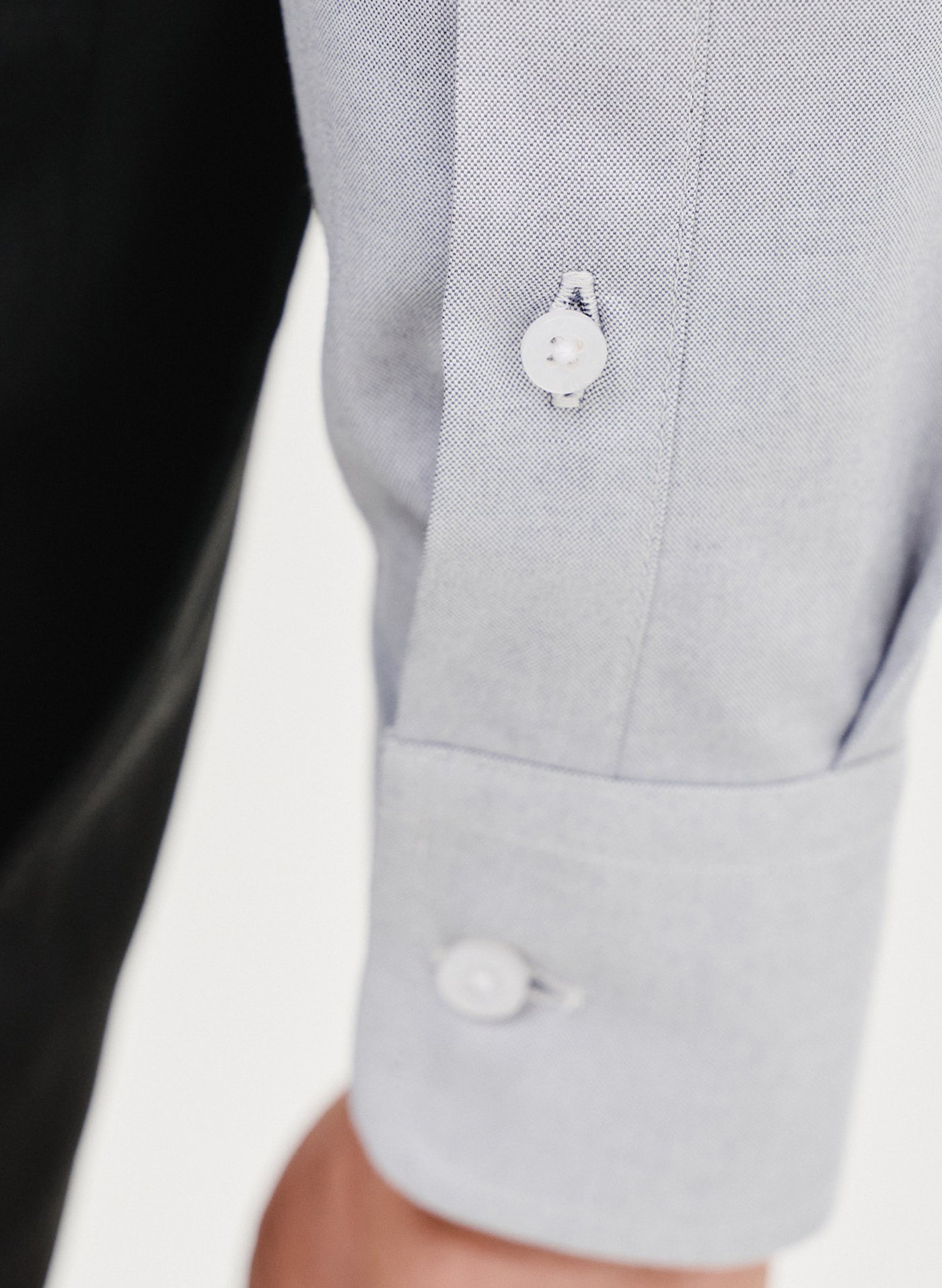 Gładka koszula męska w kolorze szarym - Pako Lorente