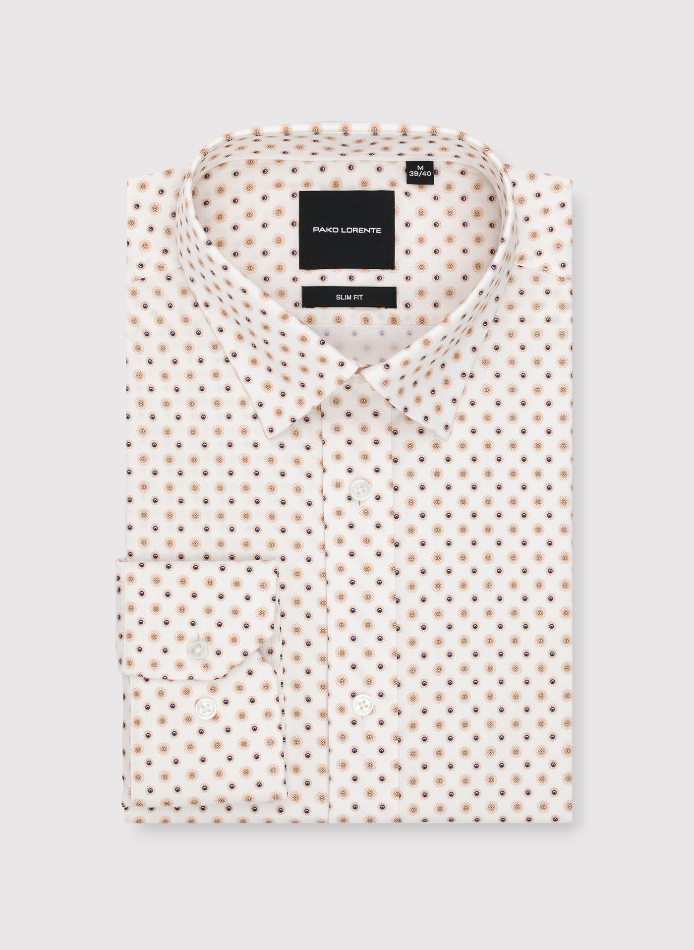 Biała koszula w kwiatowy print - Pako Lorente