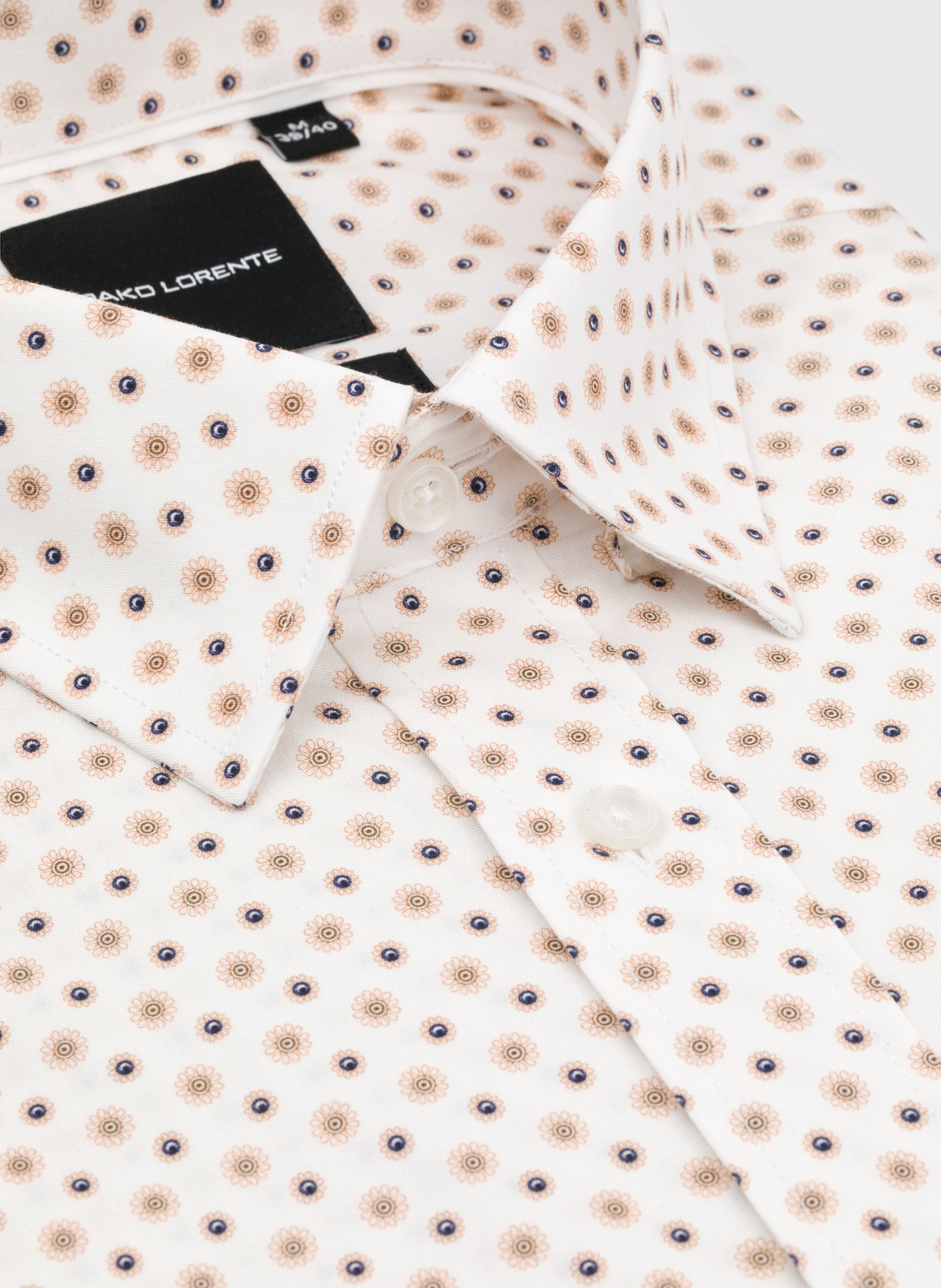 Biała koszula w kwiatowy print - Pako Lorente