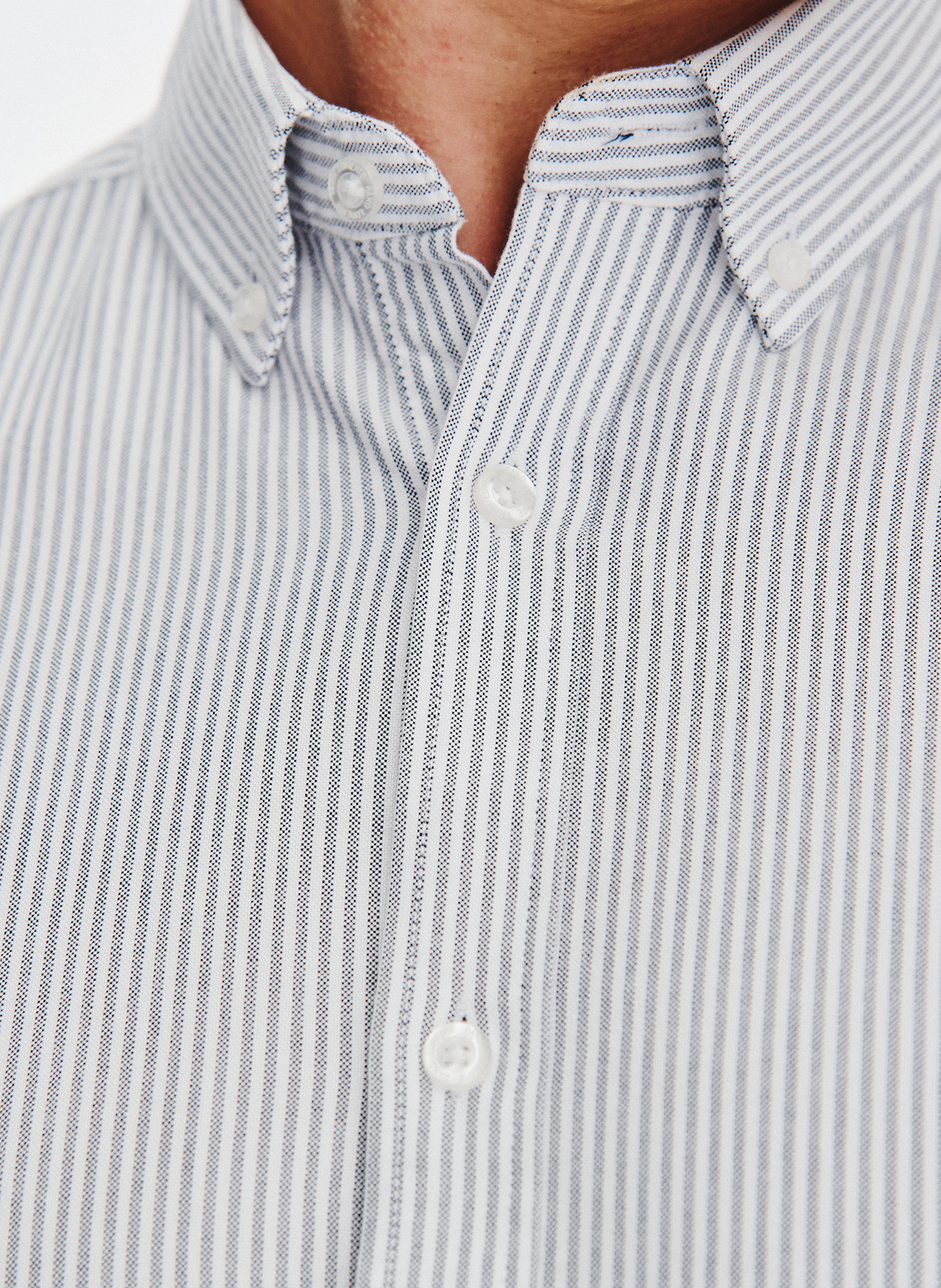 Koszula męska w szary prążek - Pako Lorente