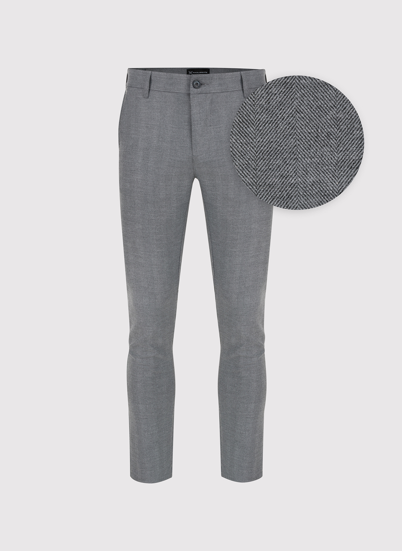 Casualowe spodnie męskie w kolorze szarym - Pako Lorente