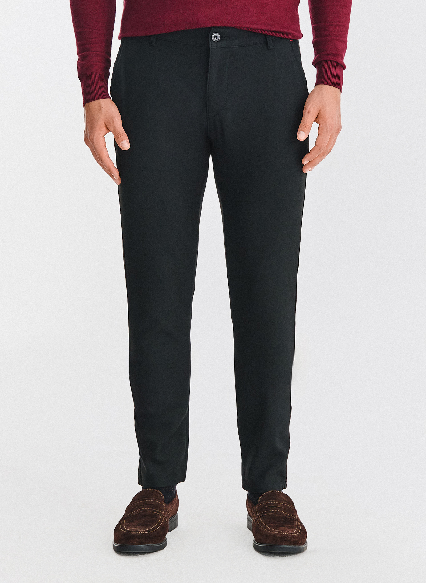 PAKO LORENTE - Czarne spodnie męskie - Pako Lorente