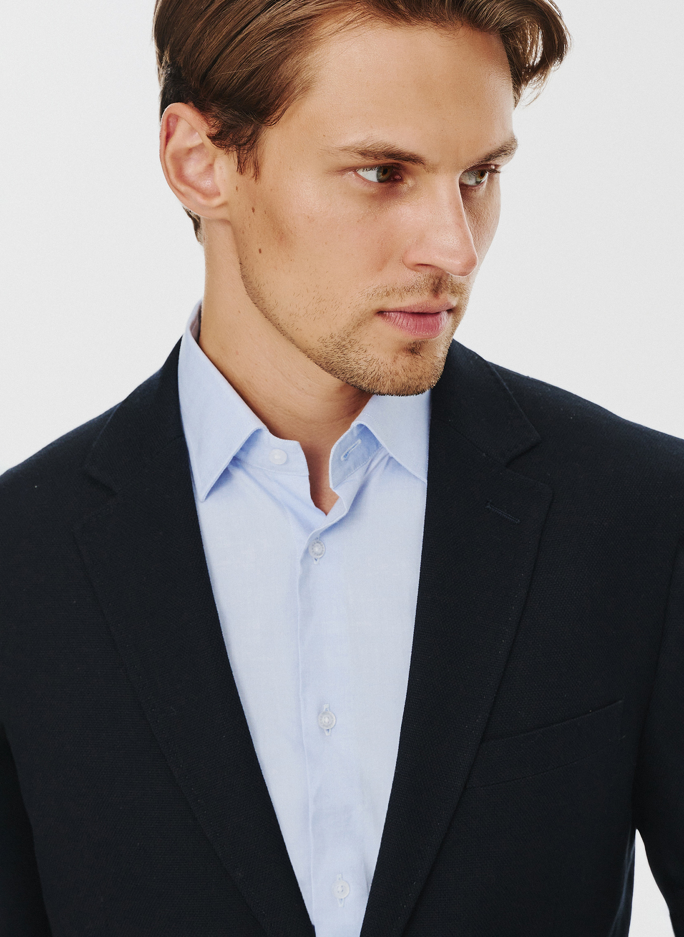 Casualowa marynarka męska w kolorze granatowym - Pako Lorente