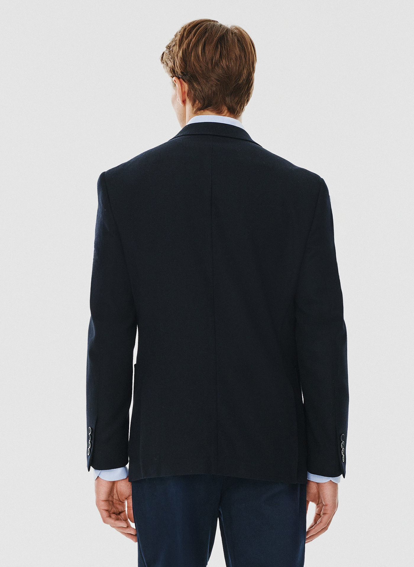 Casualowa marynarka męska w kolorze granatowym - Pako Lorente