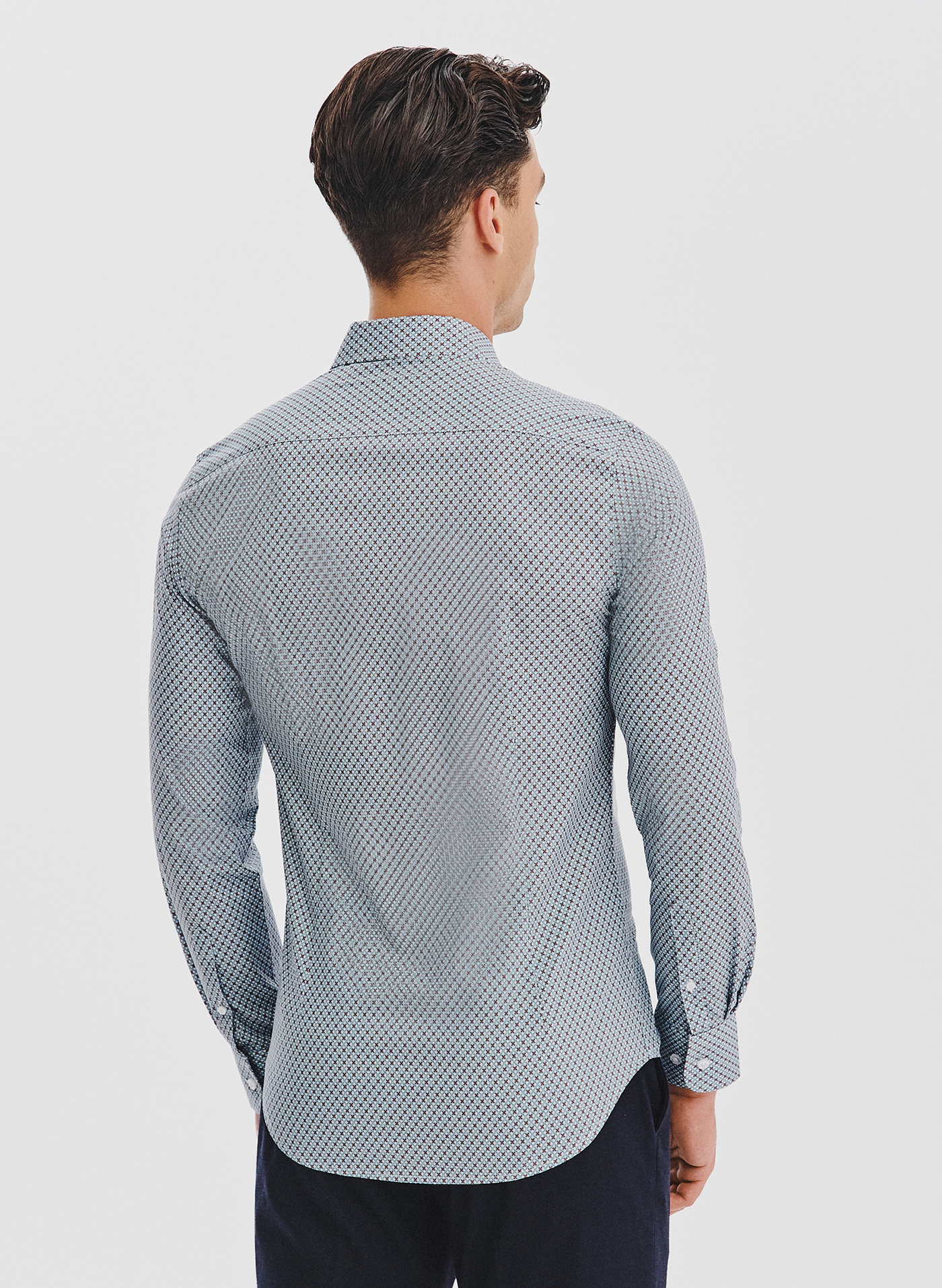 PAKO LORENTE - Koszula męska we wzór geometryczny - Pako Lorente