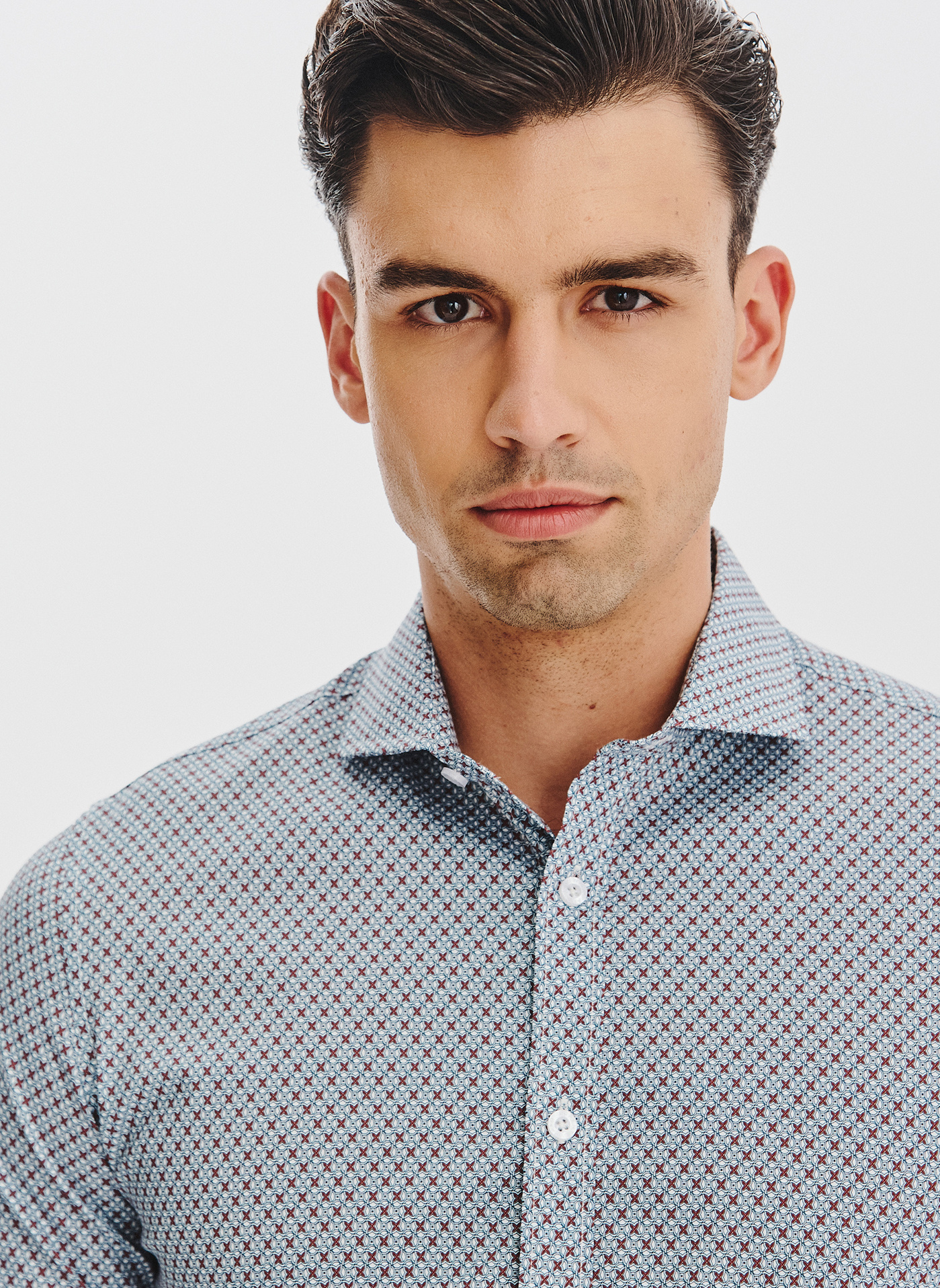 PAKO LORENTE - Koszula męska we wzór geometryczny - Pako Lorente