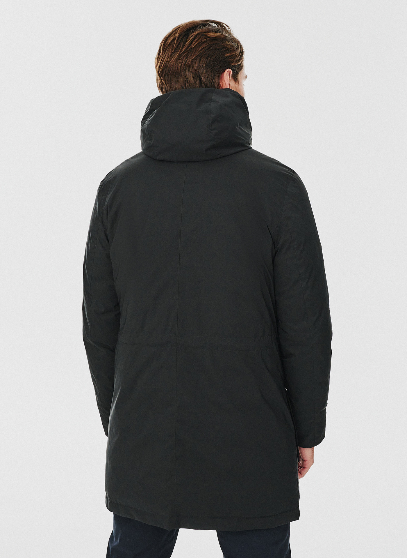 Czarna kurtka męska wypełniona puchem - Pako Lorente