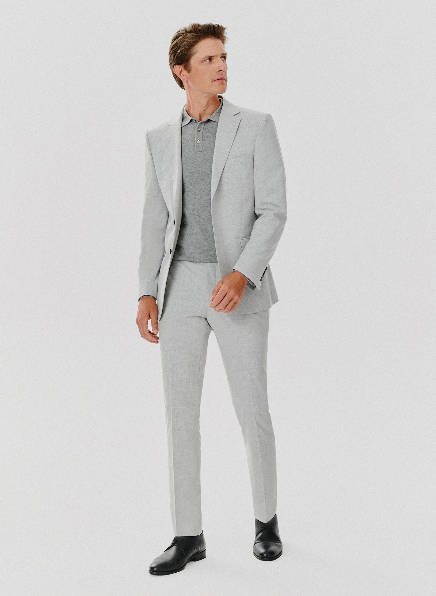 Spodnie garniturowe w kolorze jasnoszarym - Pako Lorente