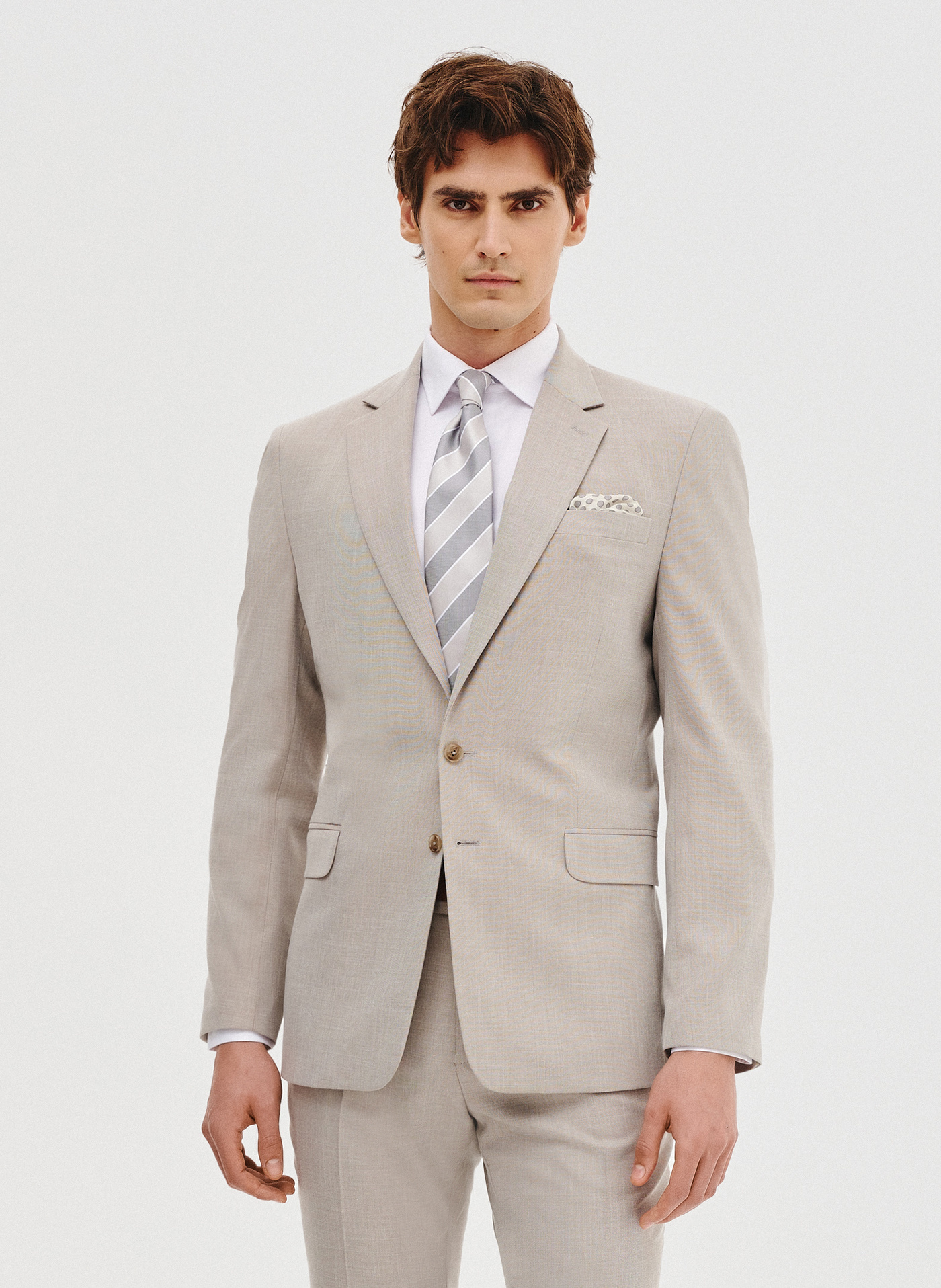 Marynarka garniturowa w kolorze beżowym - Pako Lorente