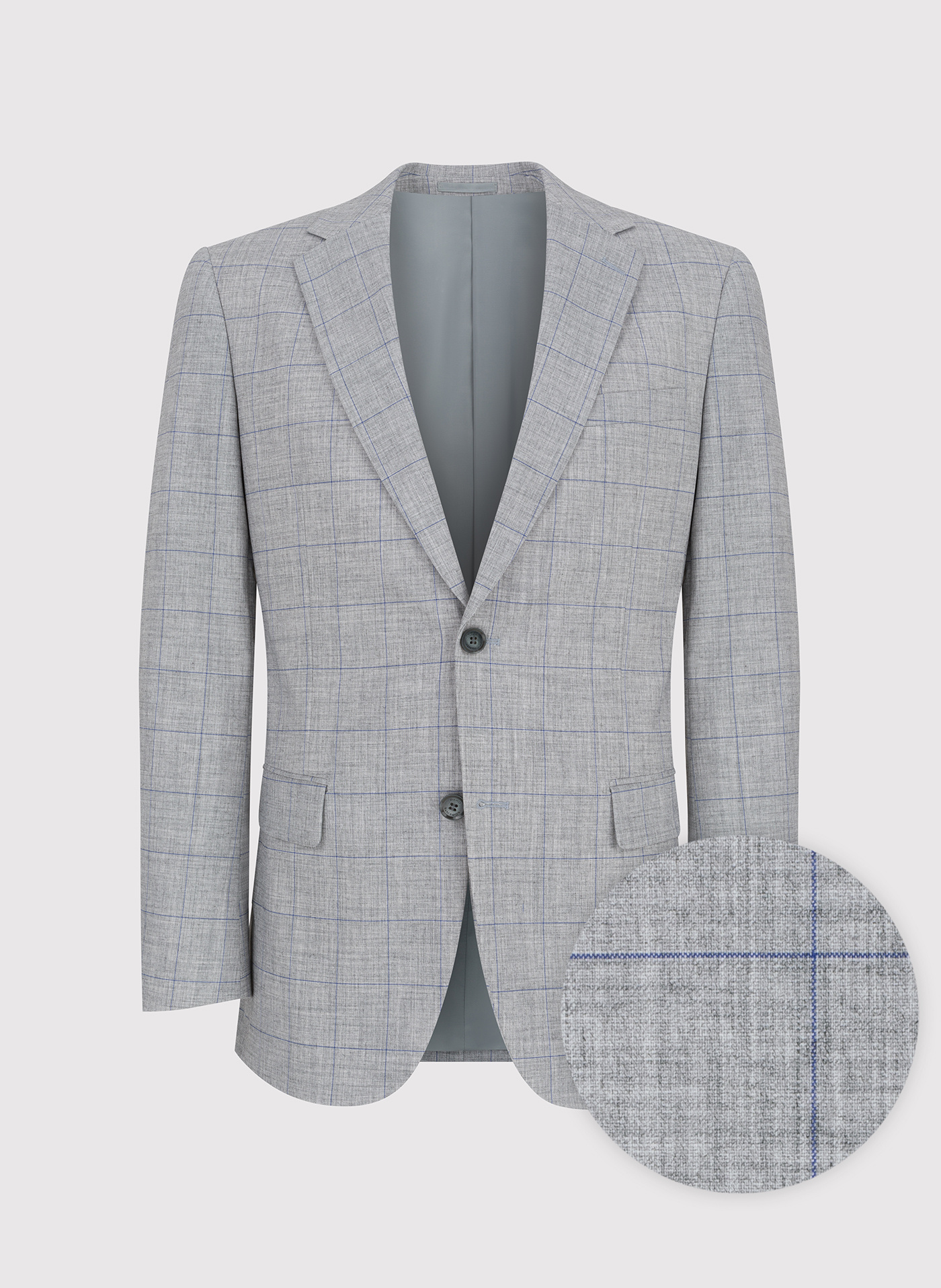 Szara marynarka w niebieską kratę - Pako Lorente