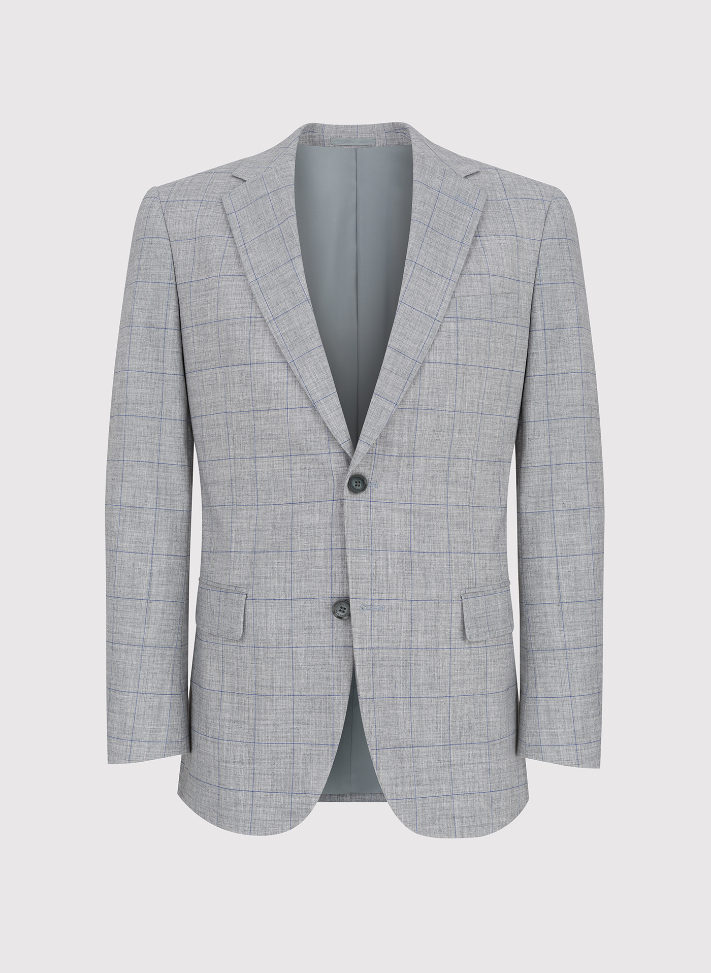 Szara marynarka w niebieską kratę - Pako Lorente