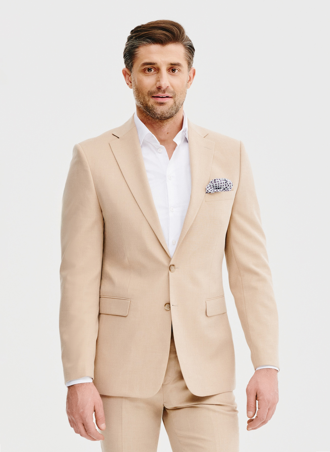 Beżowa marynarka garniturowa - Pako Lorente