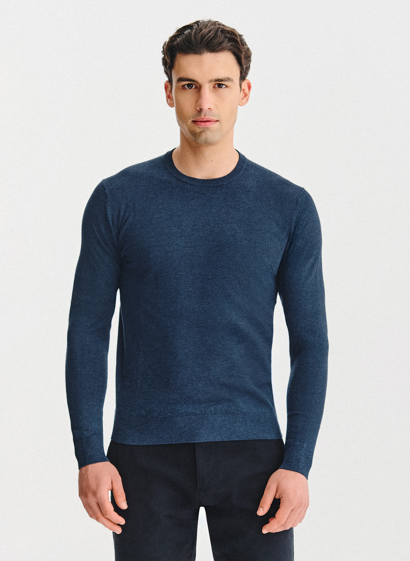 Ciemnoniebieski sweter męski - Pako Lorente