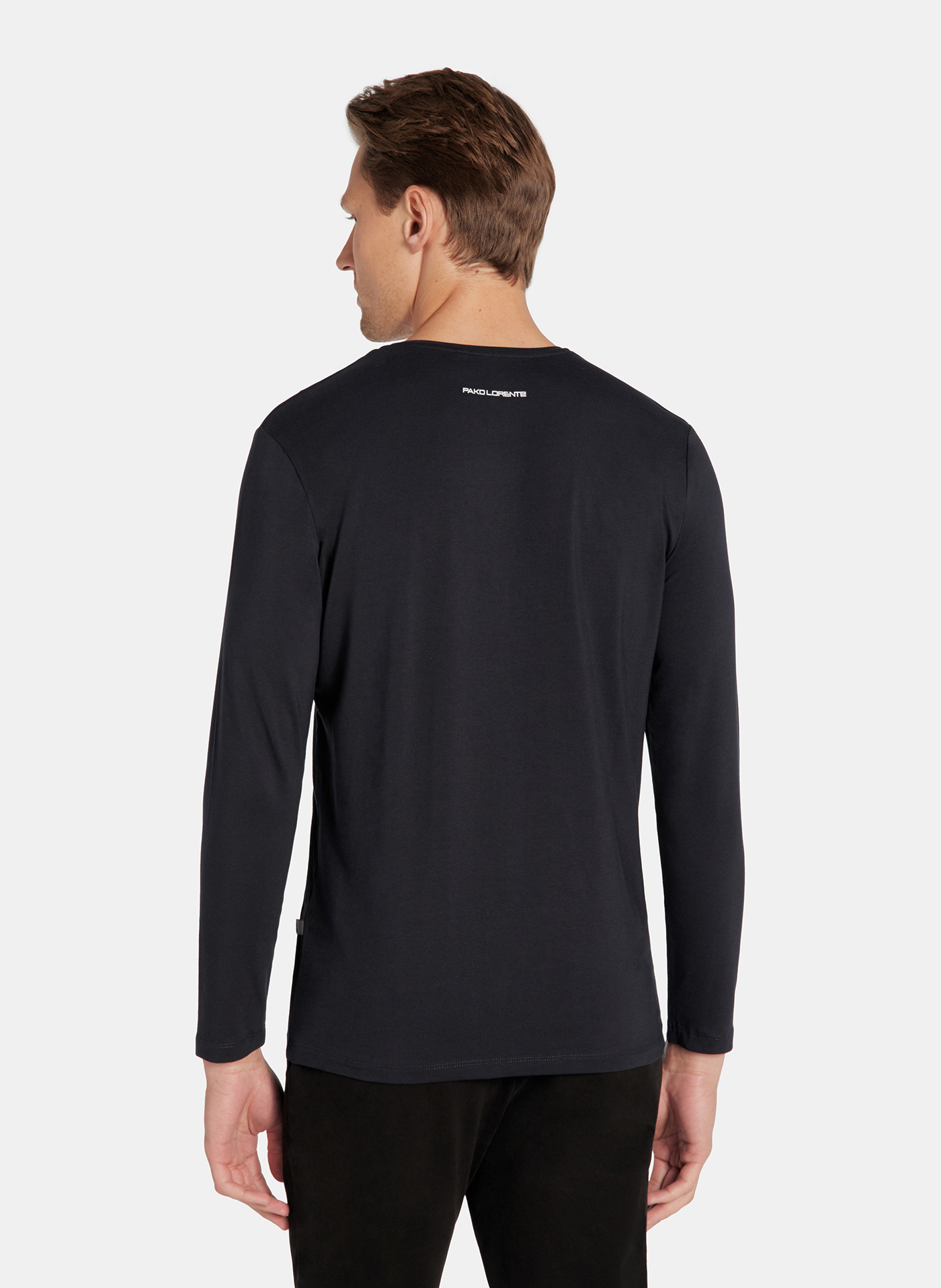 Longsleeve męski w kolorze granatowym - Pako Lorente