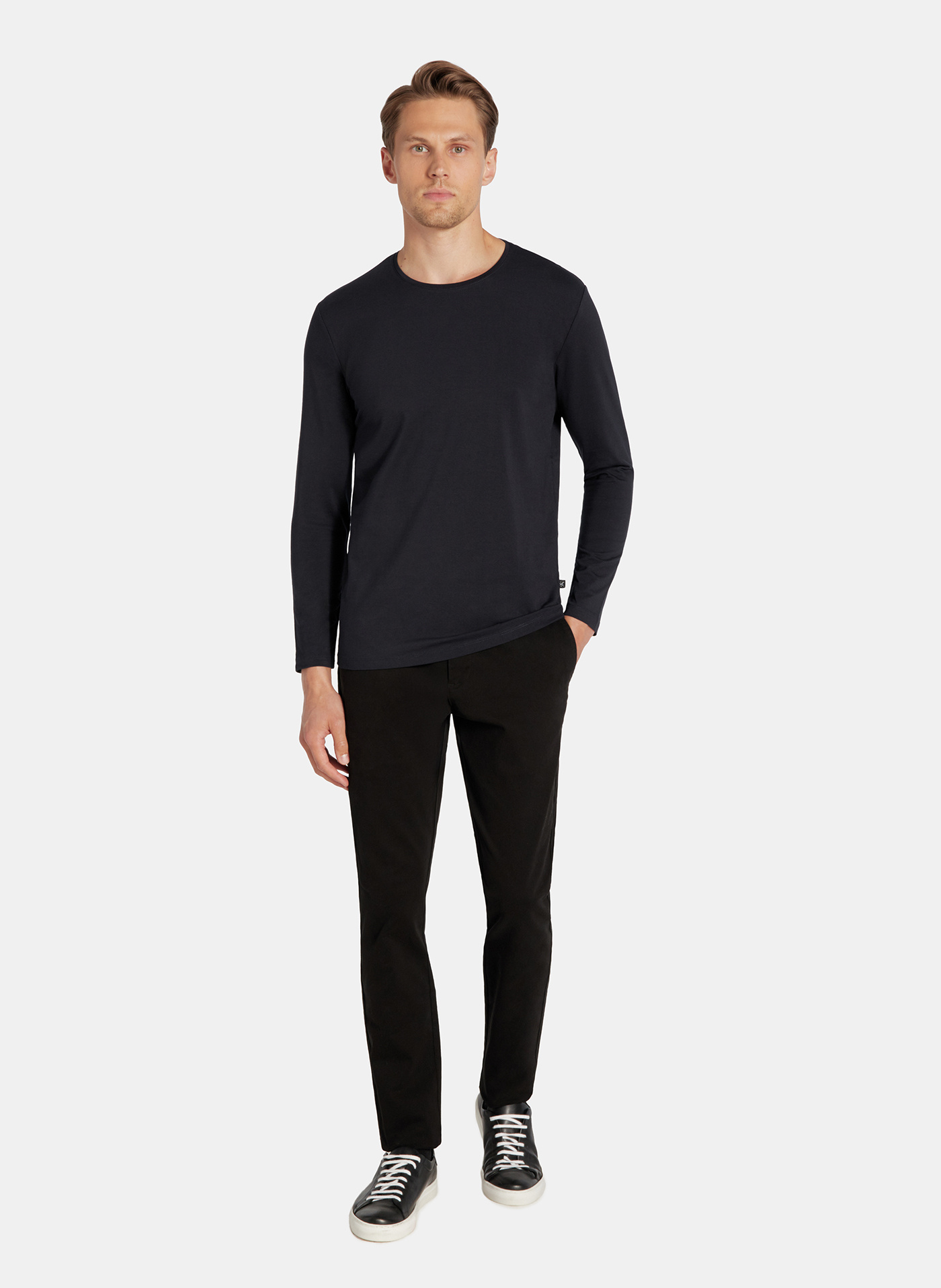 Longsleeve męski w kolorze granatowym - Pako Lorente