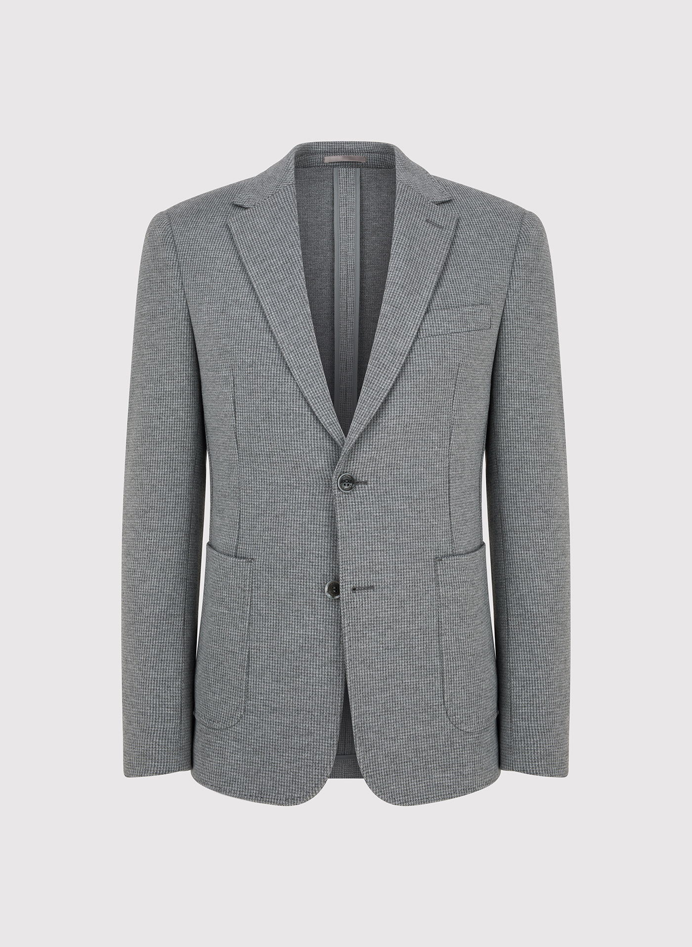 PAKO LORENTE - Szara marynarka w pepitkę z dzianiny - Pako Lorente