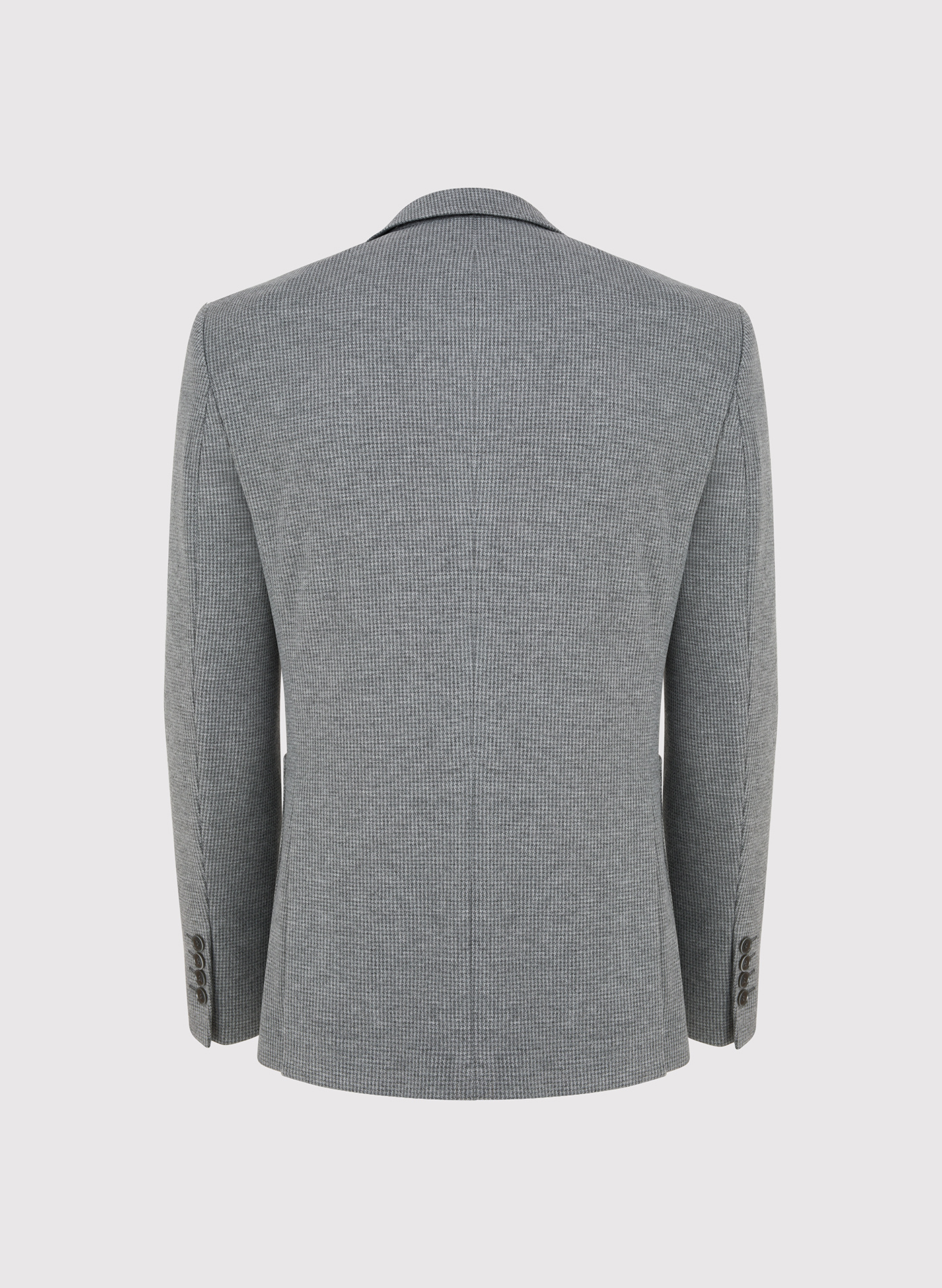 PAKO LORENTE - Szara marynarka w pepitkę z dzianiny - Pako Lorente