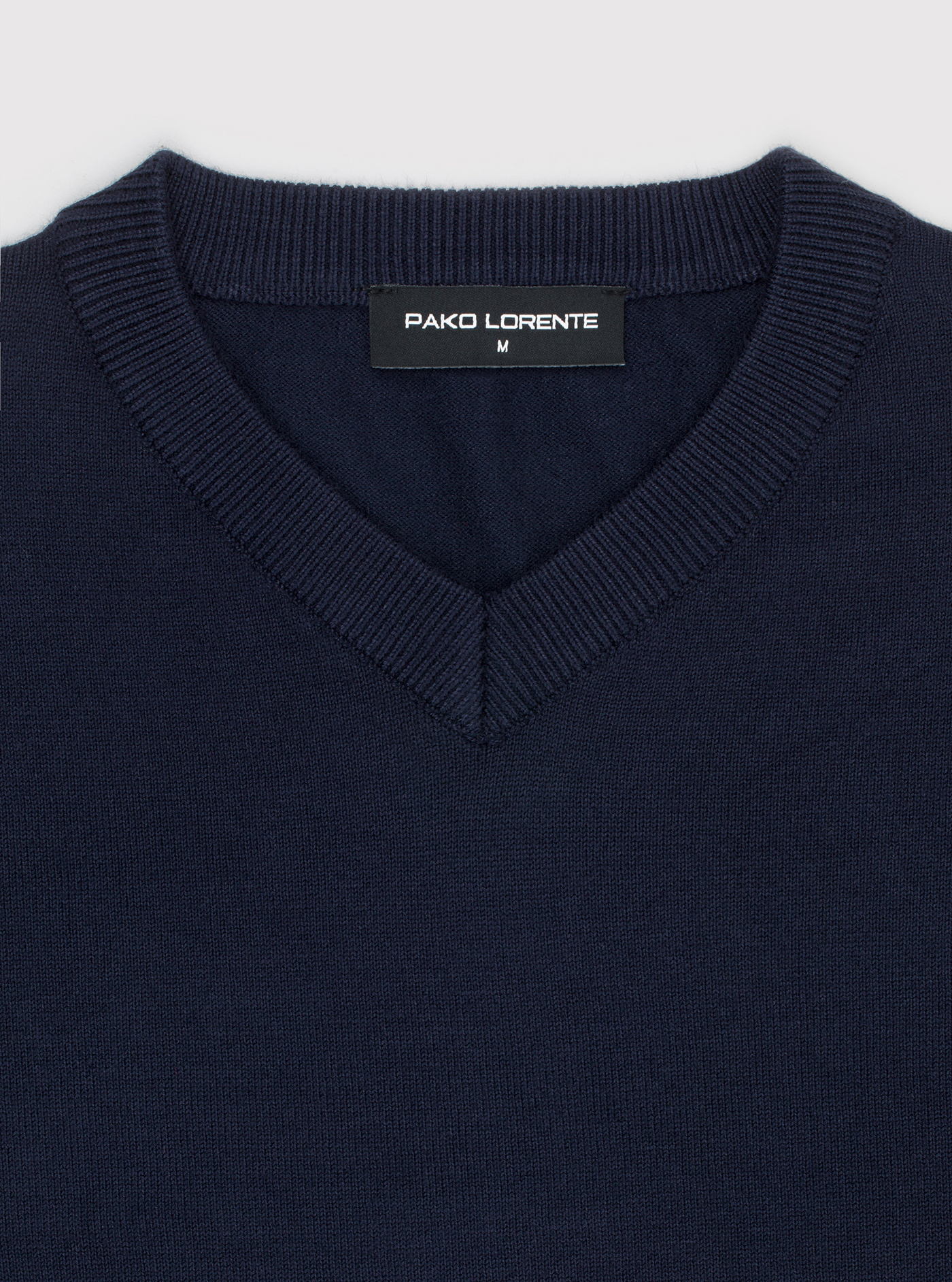 PAKO LORENTE - ranatowy sweter męski v-neck - Pako Lorente