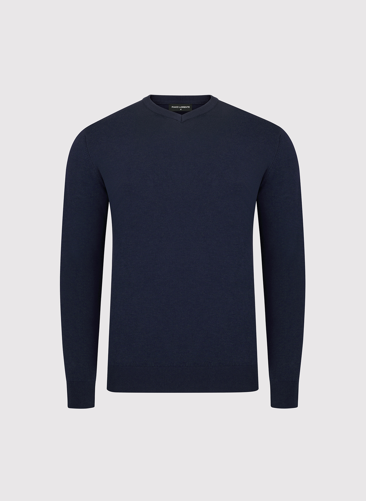 PAKO LORENTE - ranatowy sweter męski v-neck - Pako Lorente