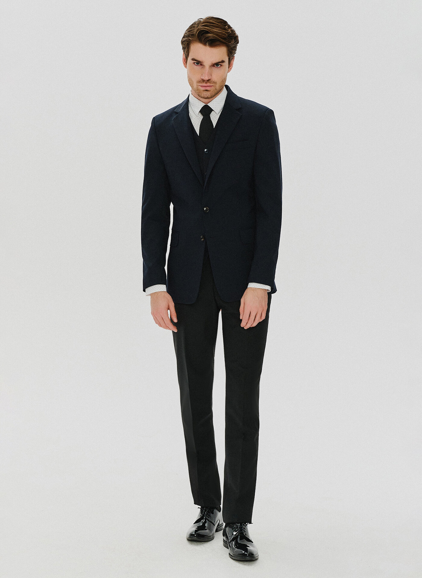 Czarne spodnie smokingowe - Pako Lorente