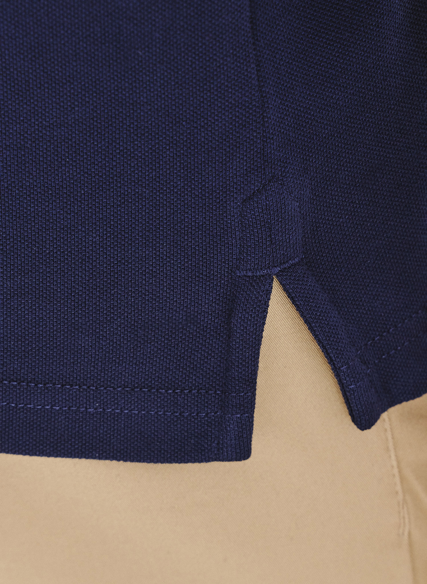 PAKO LORENTE - Granatowy gładki t-shirt polo - Pako Lorente