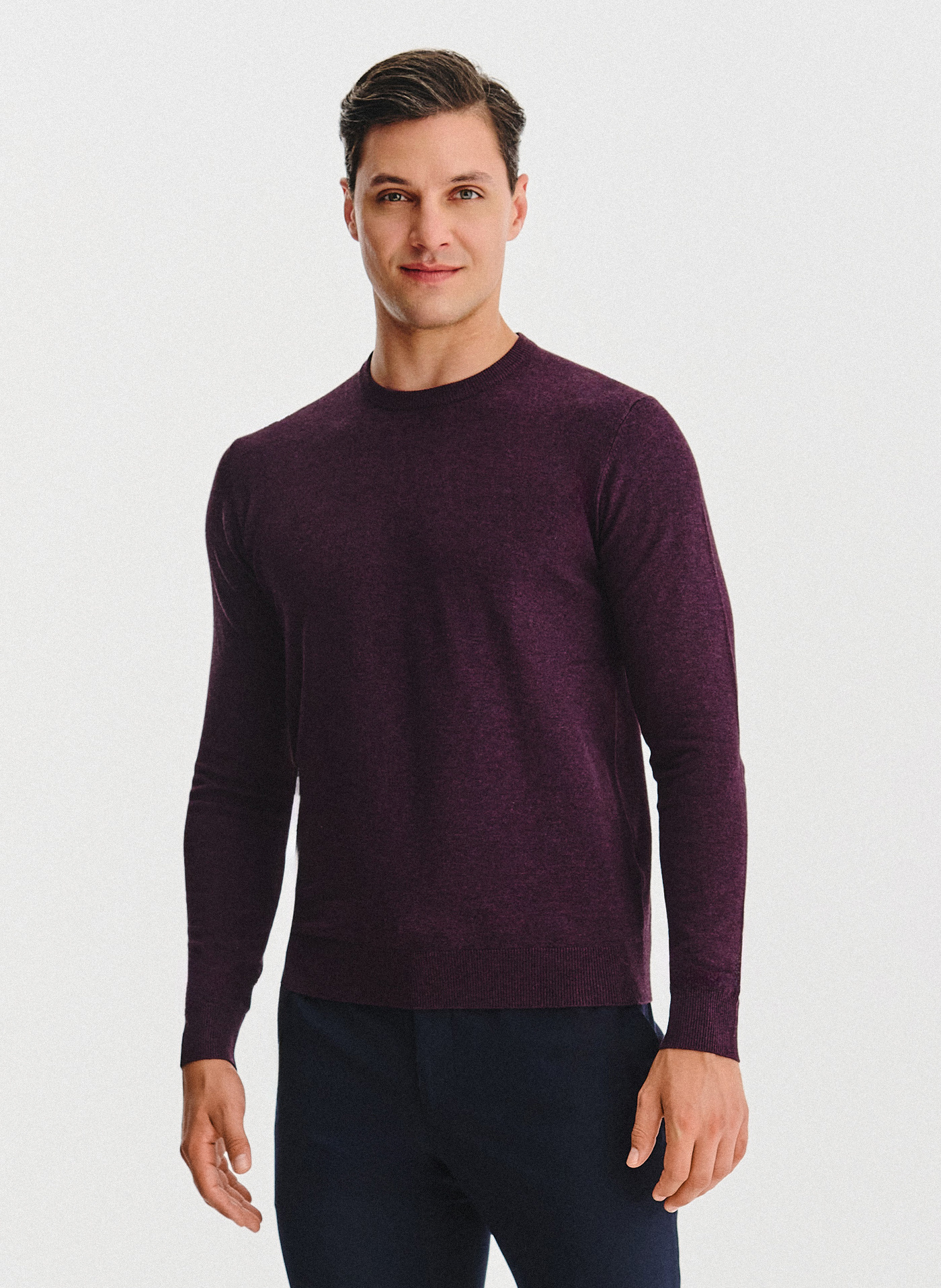 Fioletowy sweter męski - Pako Lorente