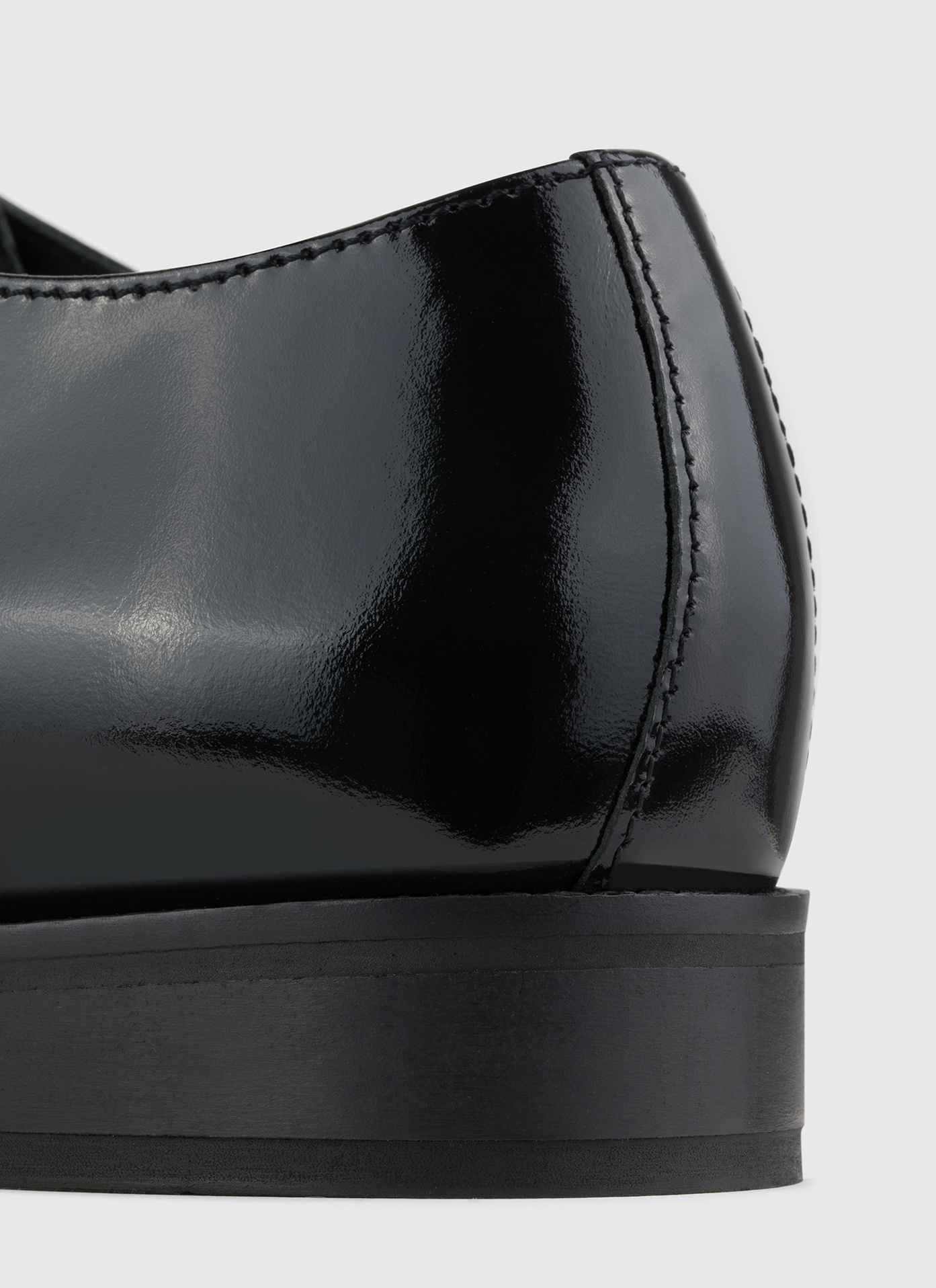 Czarne derby męskie - Pako Lorente