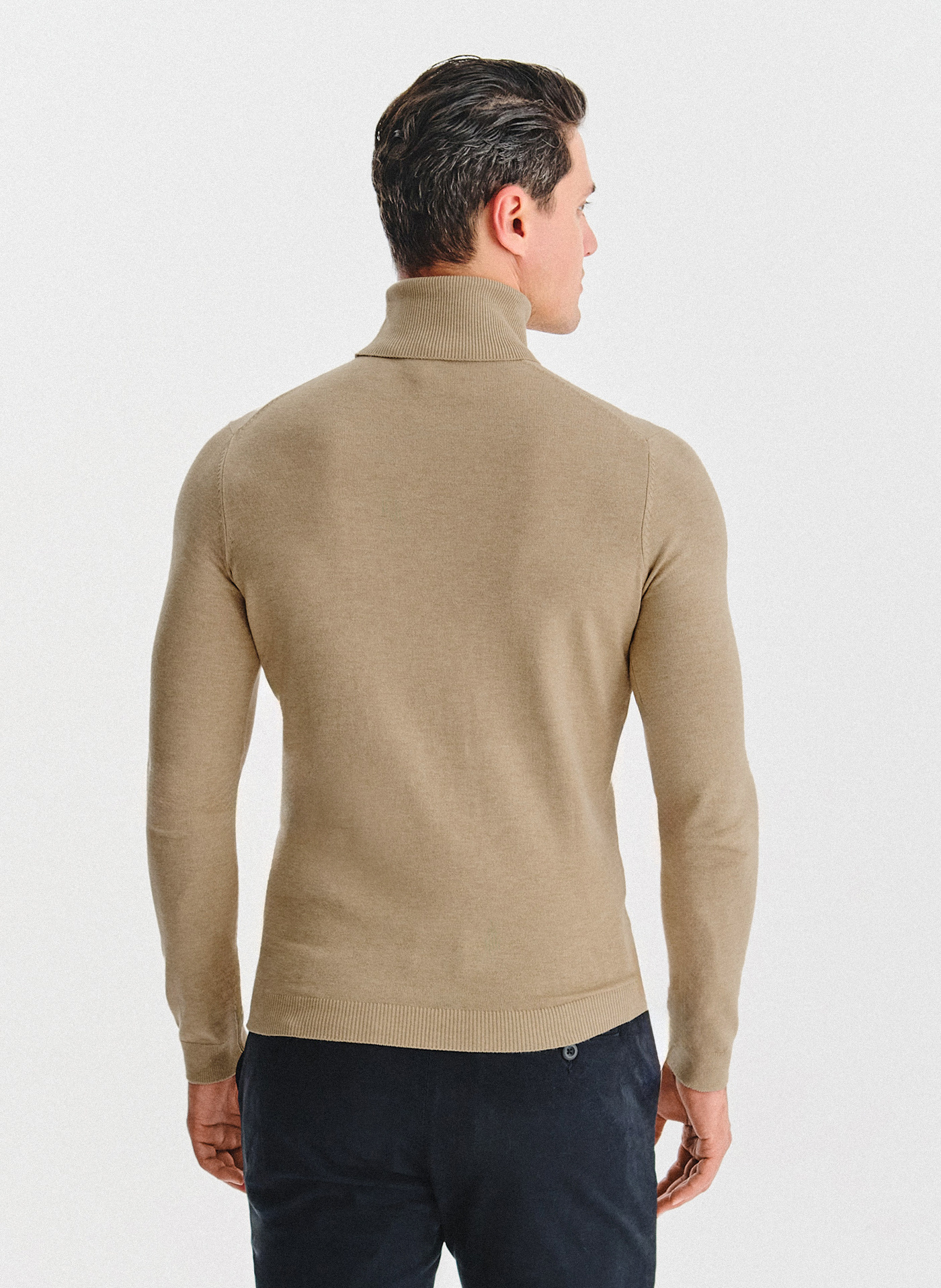 PAKO LORENTE - Golf męski w beżowym kolorze - Pako Lorente