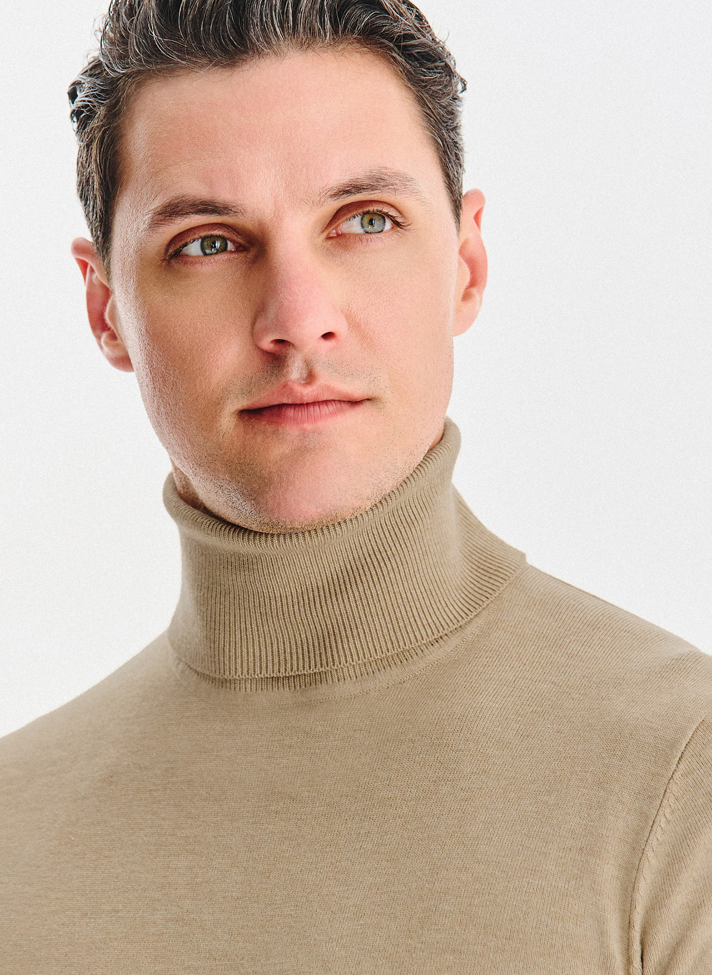 PAKO LORENTE - Golf męski w beżowym kolorze - Pako Lorente