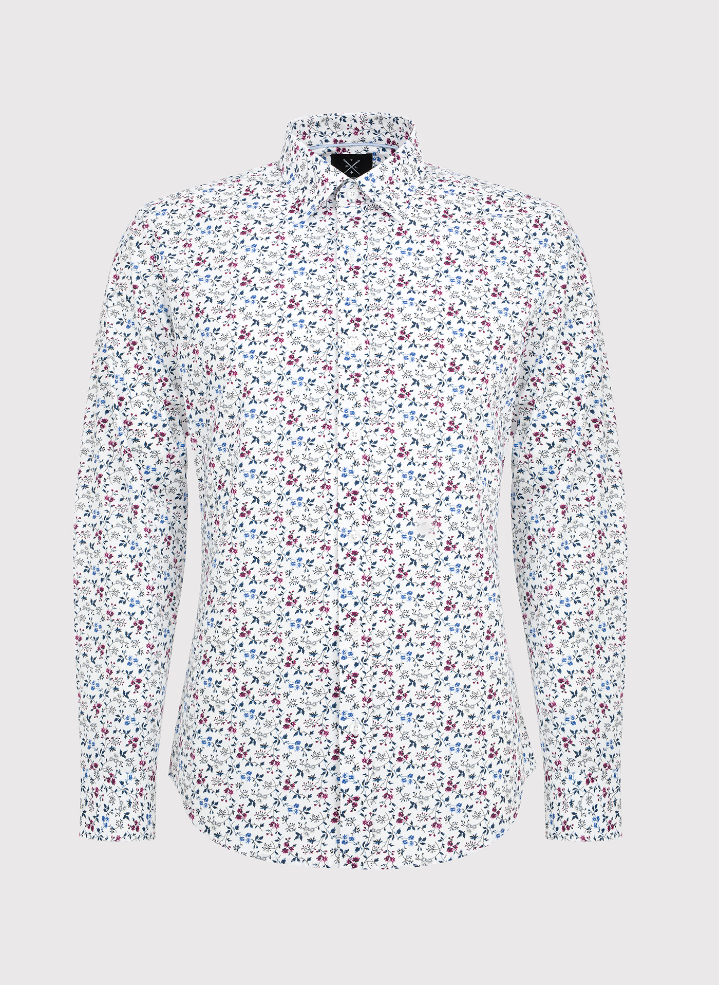 Koszula męska w kwiatowy wzór długi rękaw - Pako Lorente