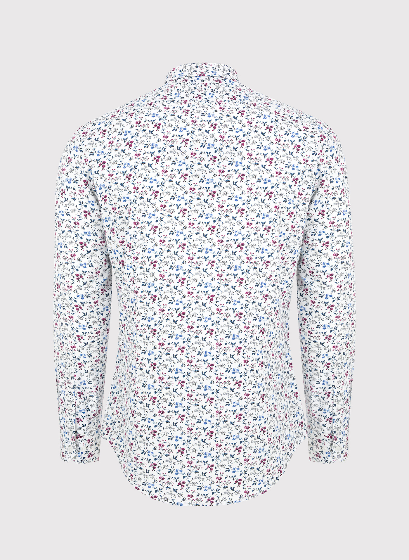 Koszula męska w kwiatowy wzór długi rękaw - Pako Lorente