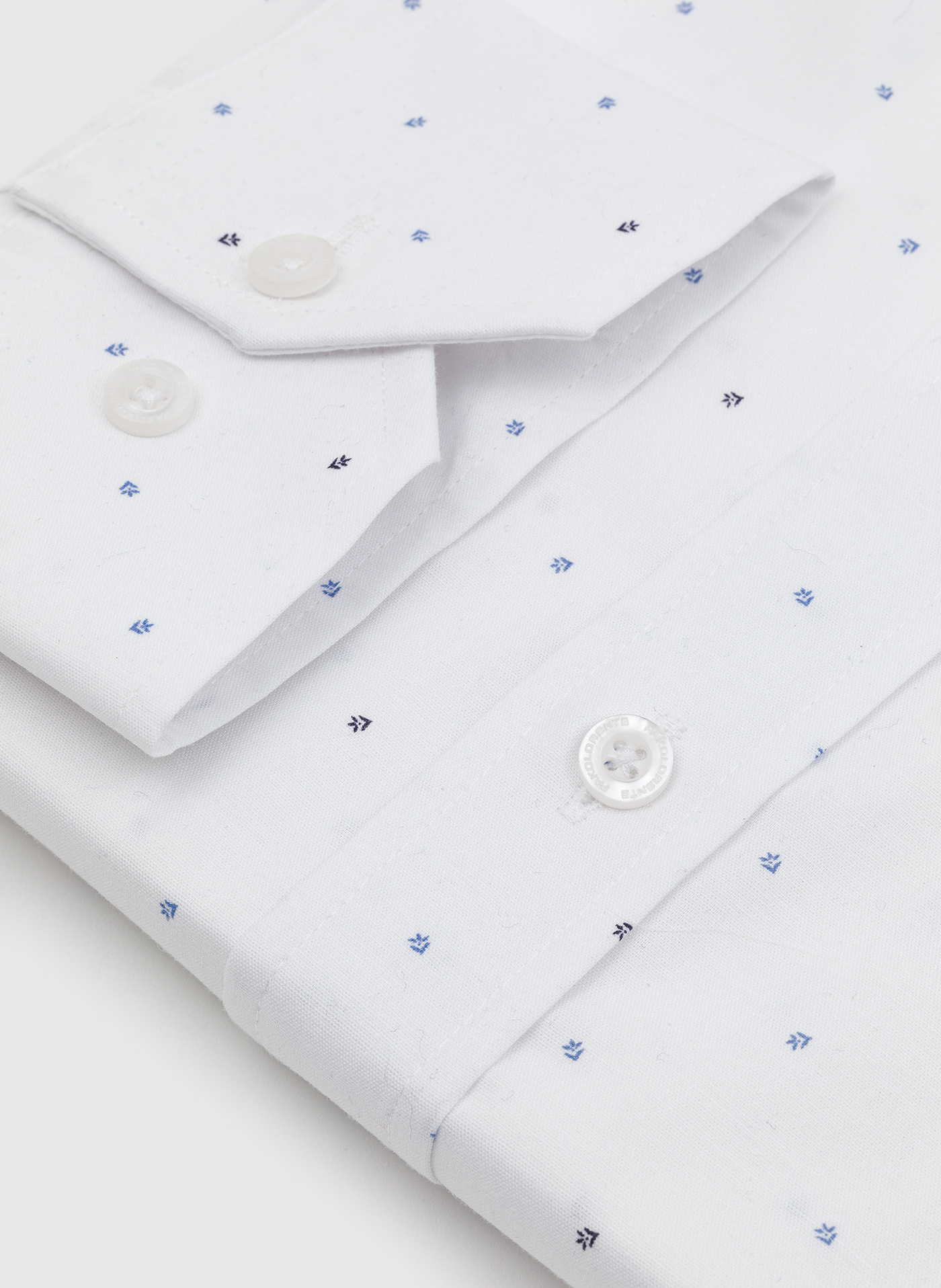 Biała koszula w mikrowzór - Pako Lorente