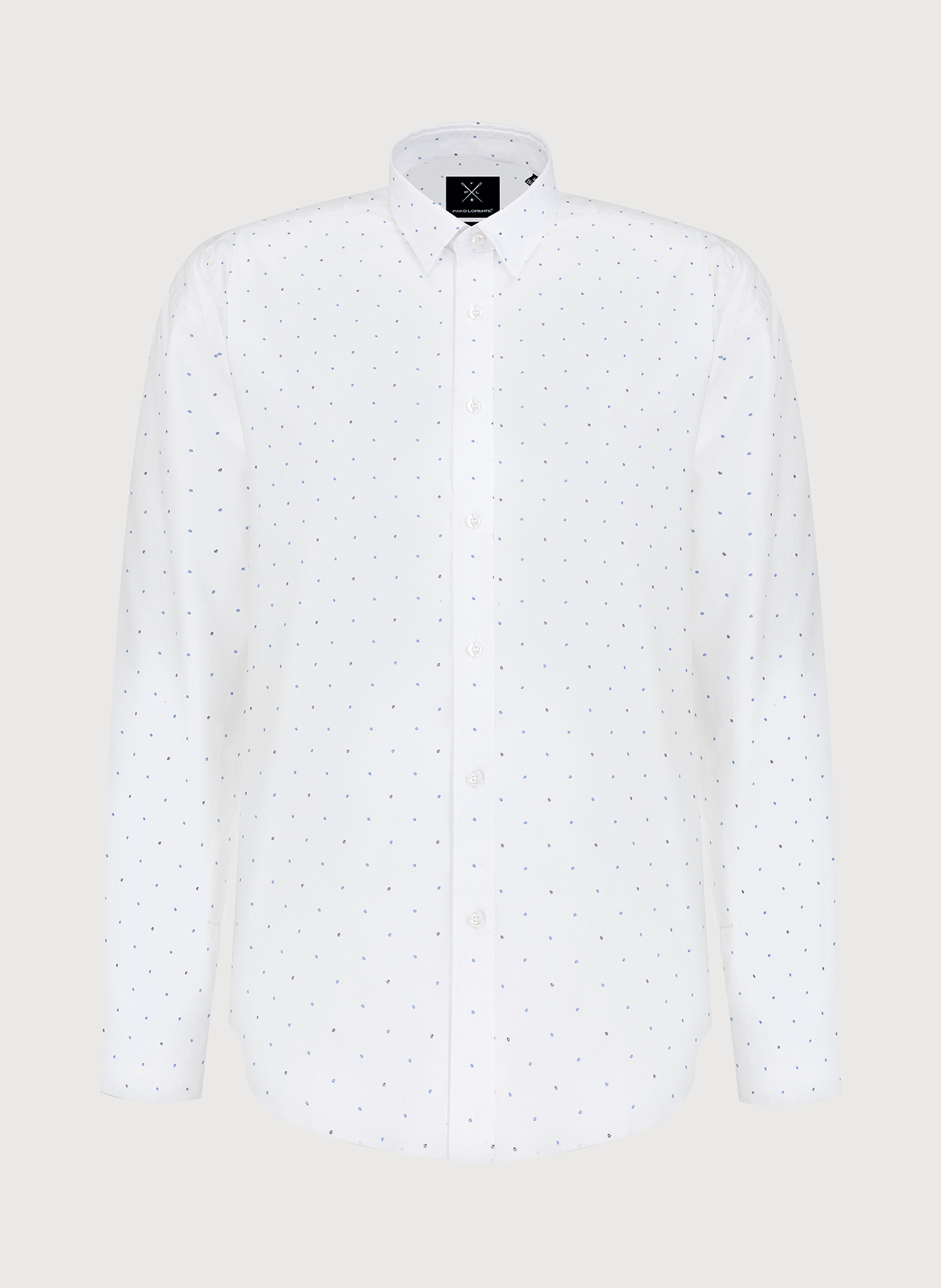 Biała koszula w mikrowzór - Pako Lorente