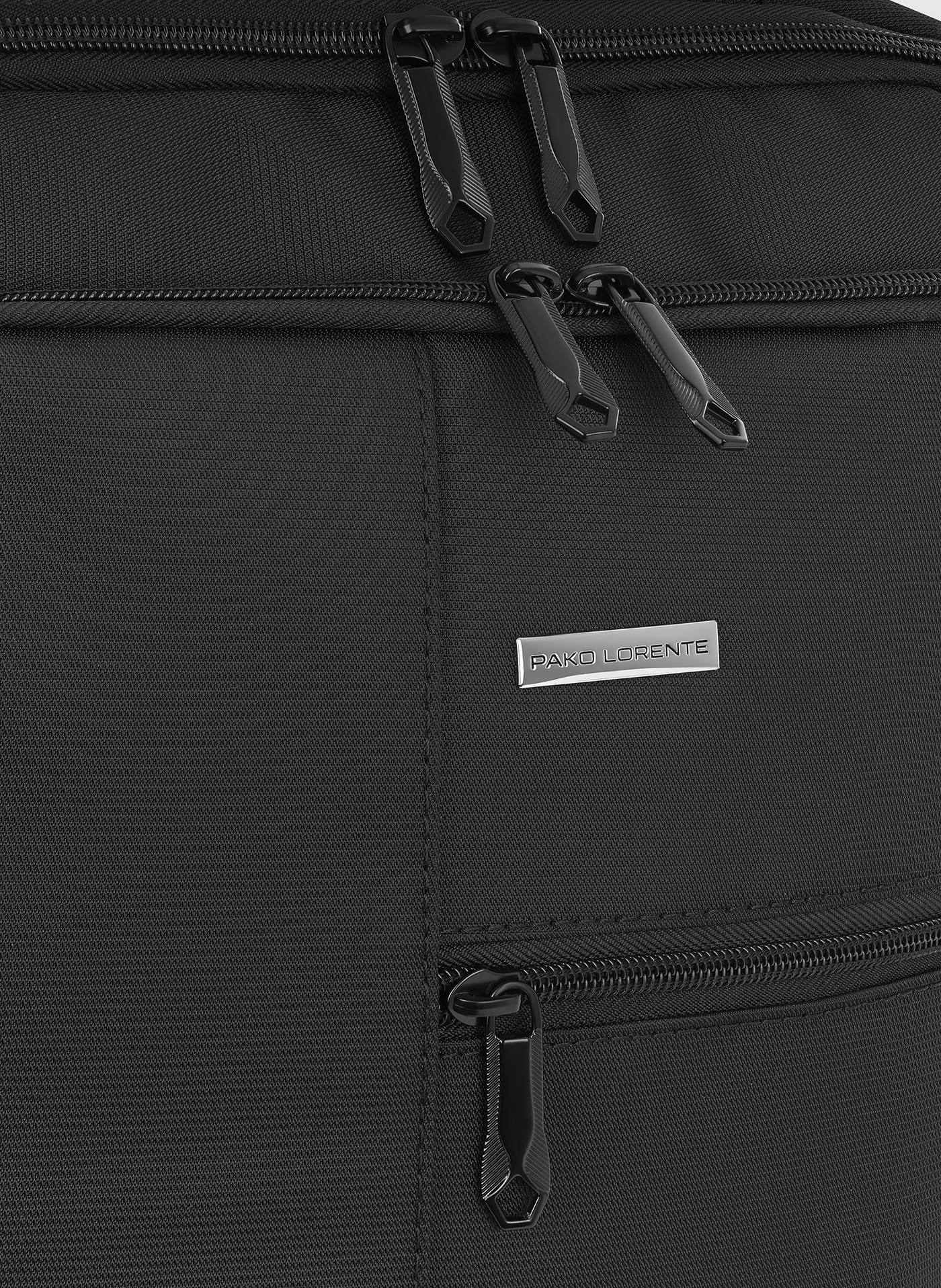 Czarny plecak męski z USB - Pako Lorente