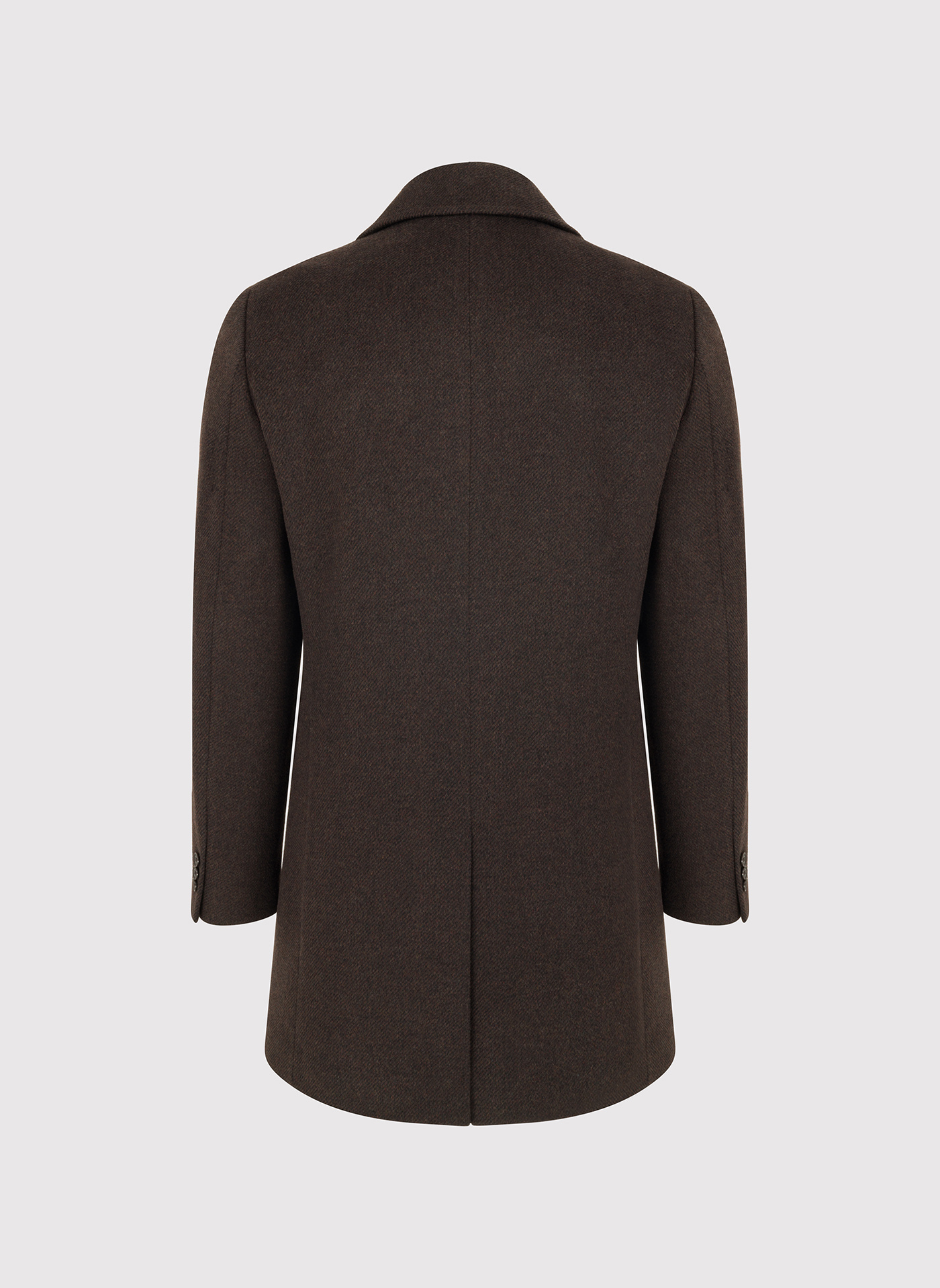 PAKO LORENTE - Brązowy dwurzędowy płaszcz męski - Pako Lorente
