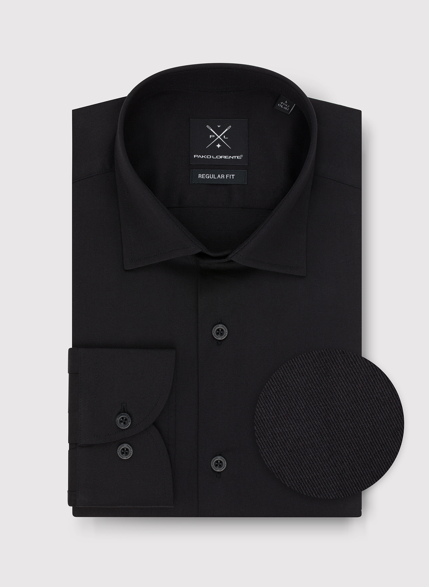Czarna koszula męska - Pako Lorente
