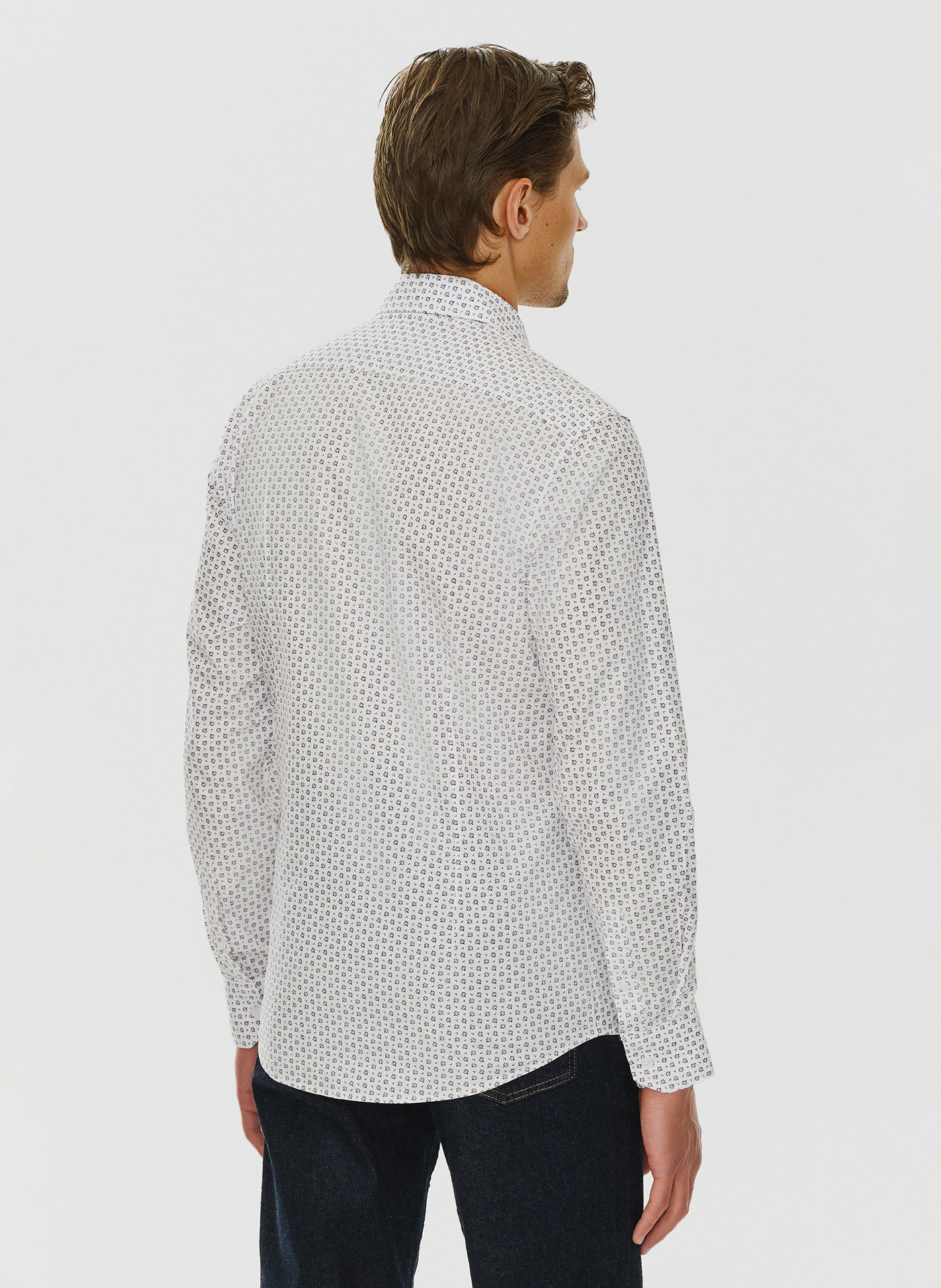 Męska koszula w subtelny wzór P24SF-1X-025-B-S - Pako Lorente - Pako Lorente