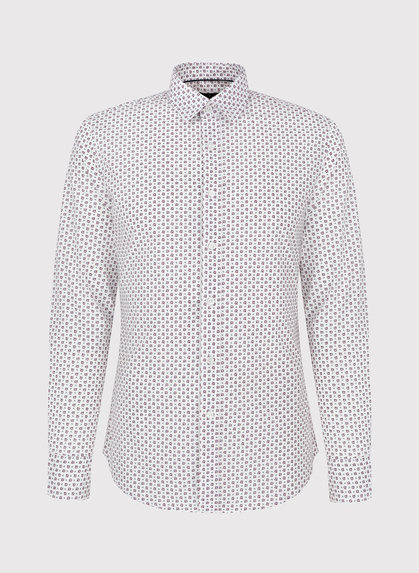 Męska koszula w subtelny wzór P24SF-1X-025-B-S - Pako Lorente - Pako Lorente