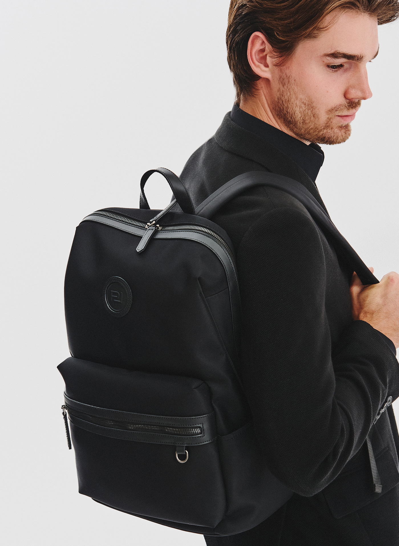 PAKO LORENTE - Czarny plecak męski - Pako Lorente